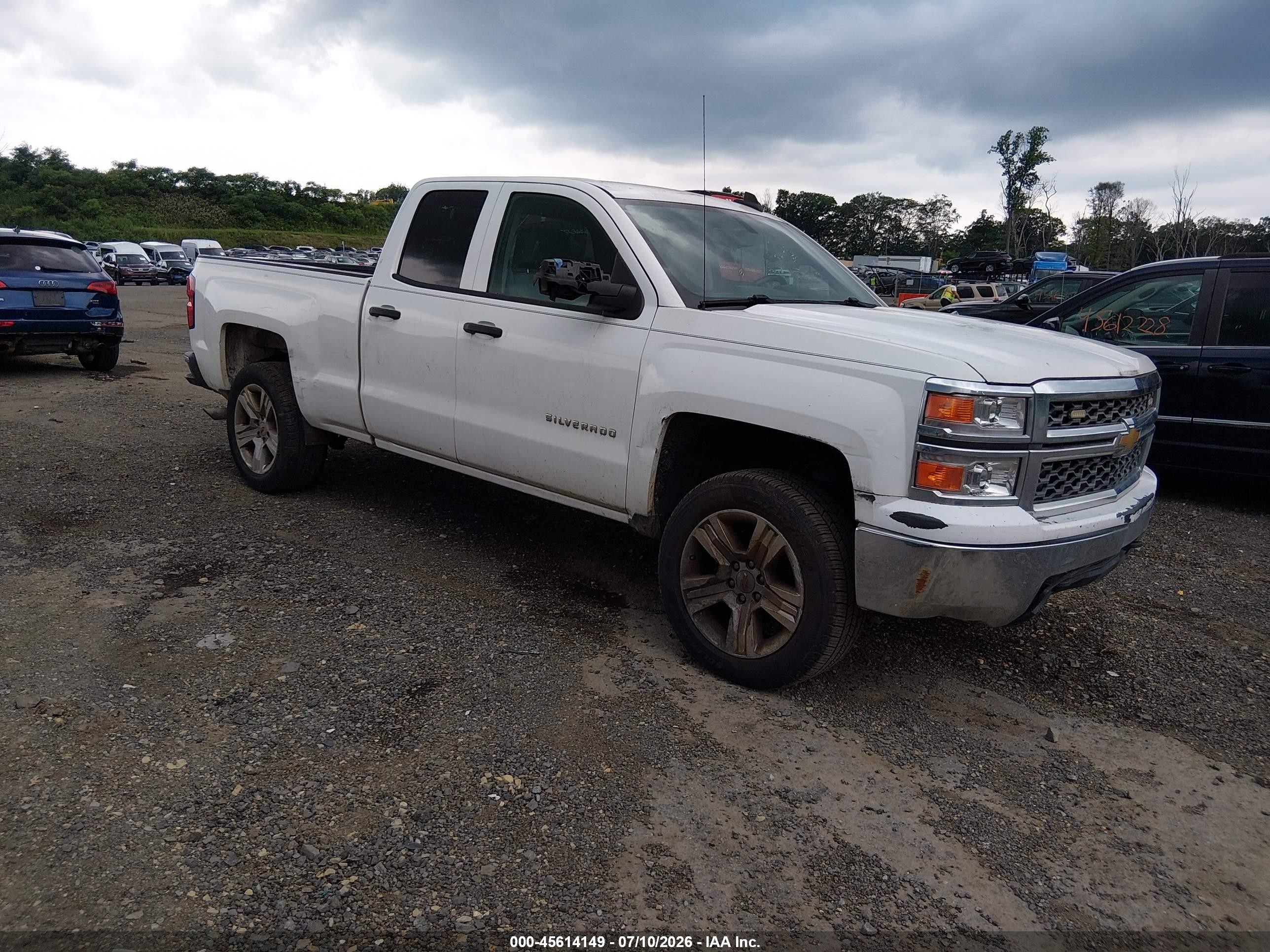 2015 Chevrolet Silverado 1500 Ls White vin: 1GCVKPEHXFZ294082