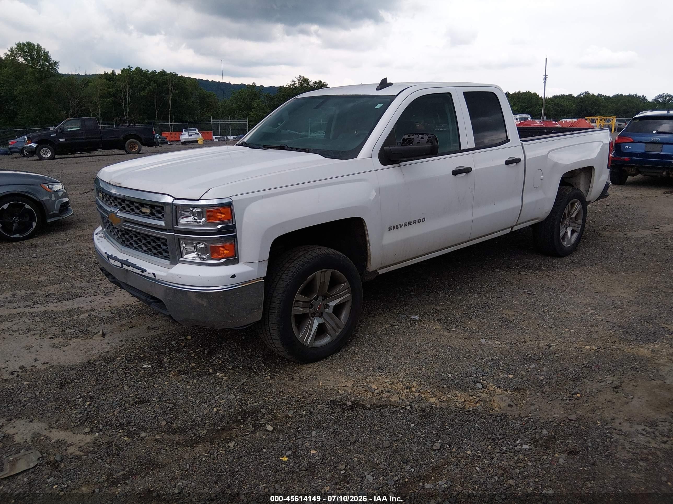 2015 Chevrolet Silverado 1500 Ls White vin: 1GCVKPEHXFZ294082