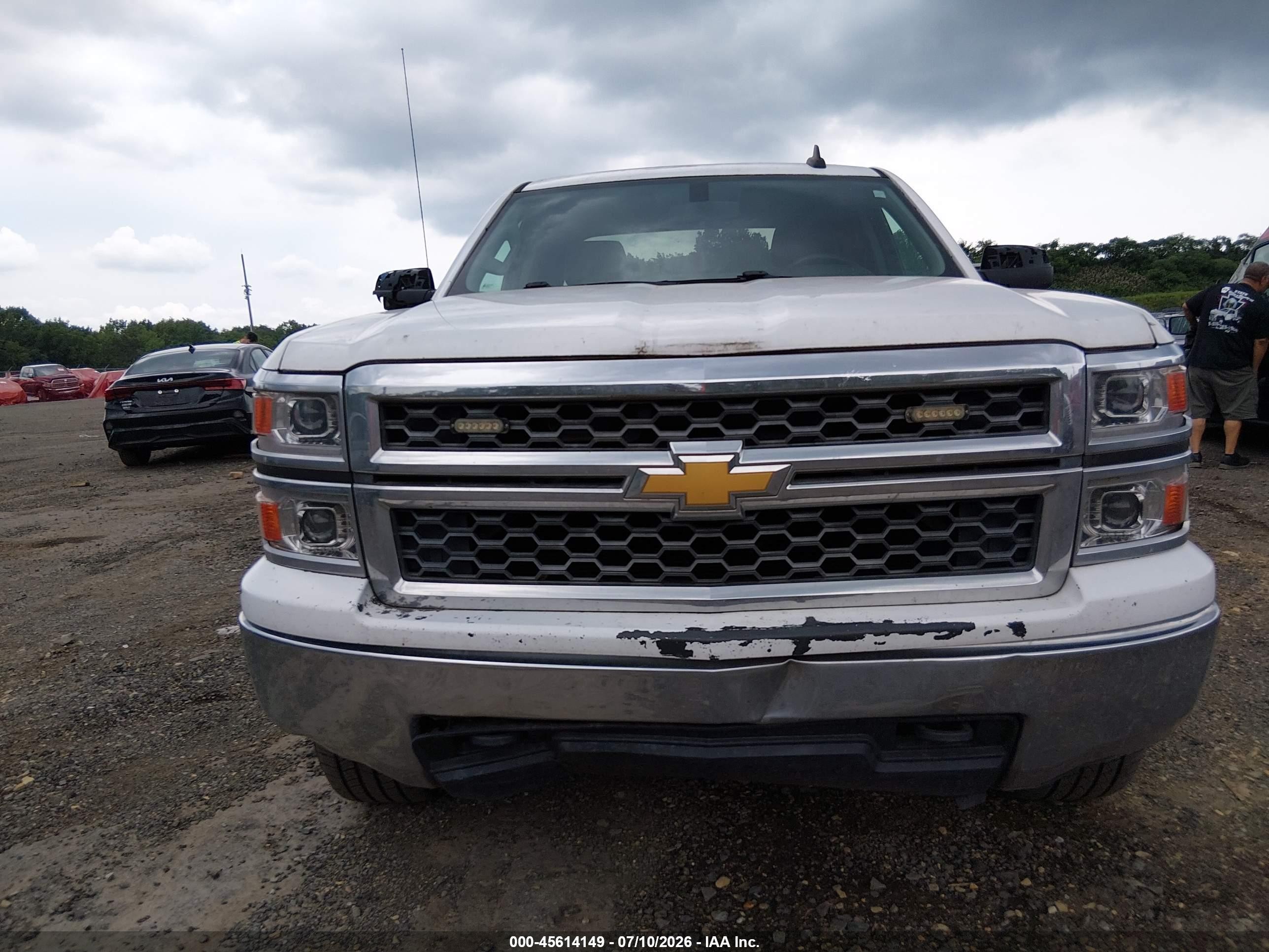2015 Chevrolet Silverado 1500 Ls White vin: 1GCVKPEHXFZ294082