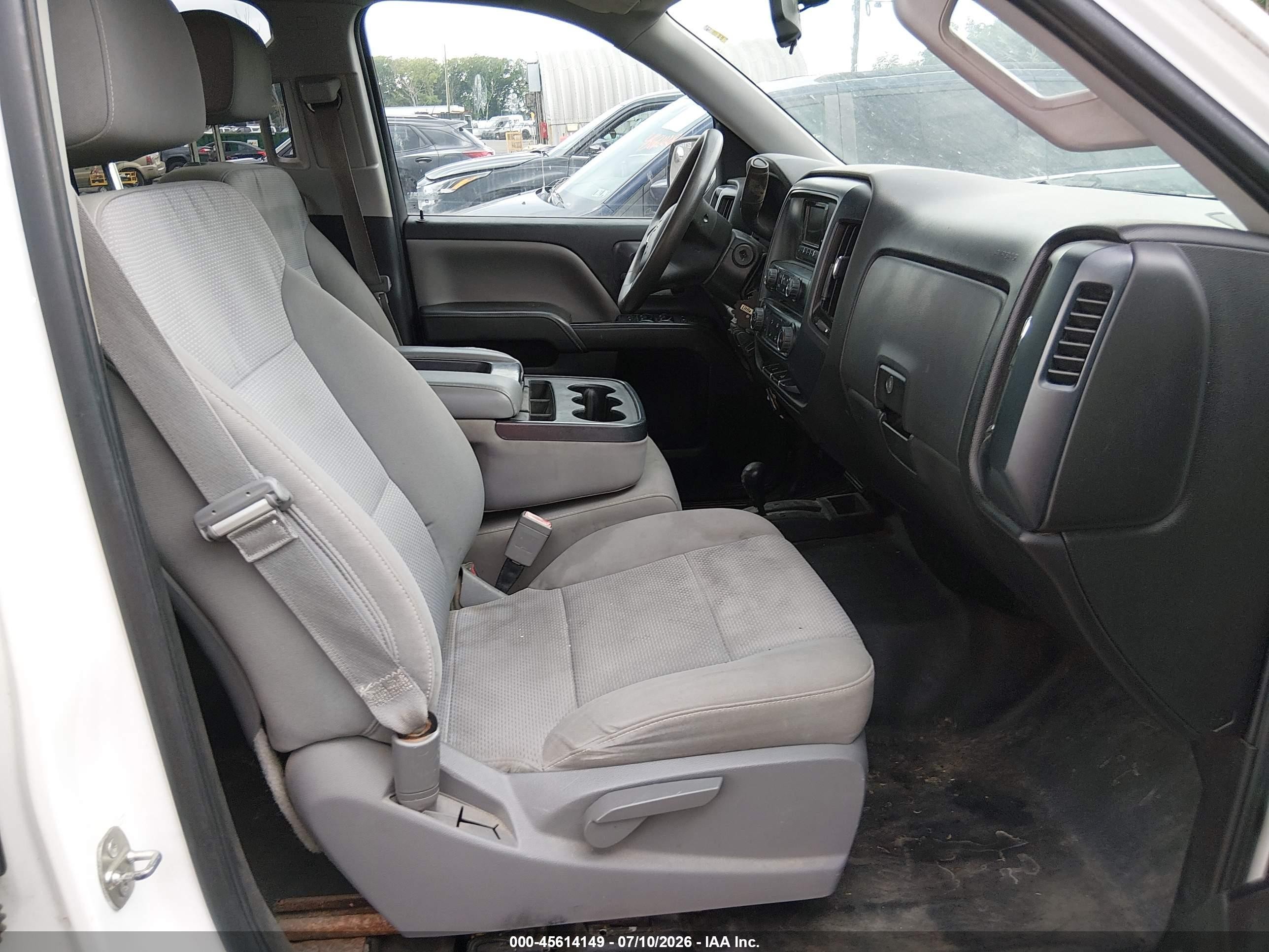2015 Chevrolet Silverado 1500 Ls White vin: 1GCVKPEHXFZ294082