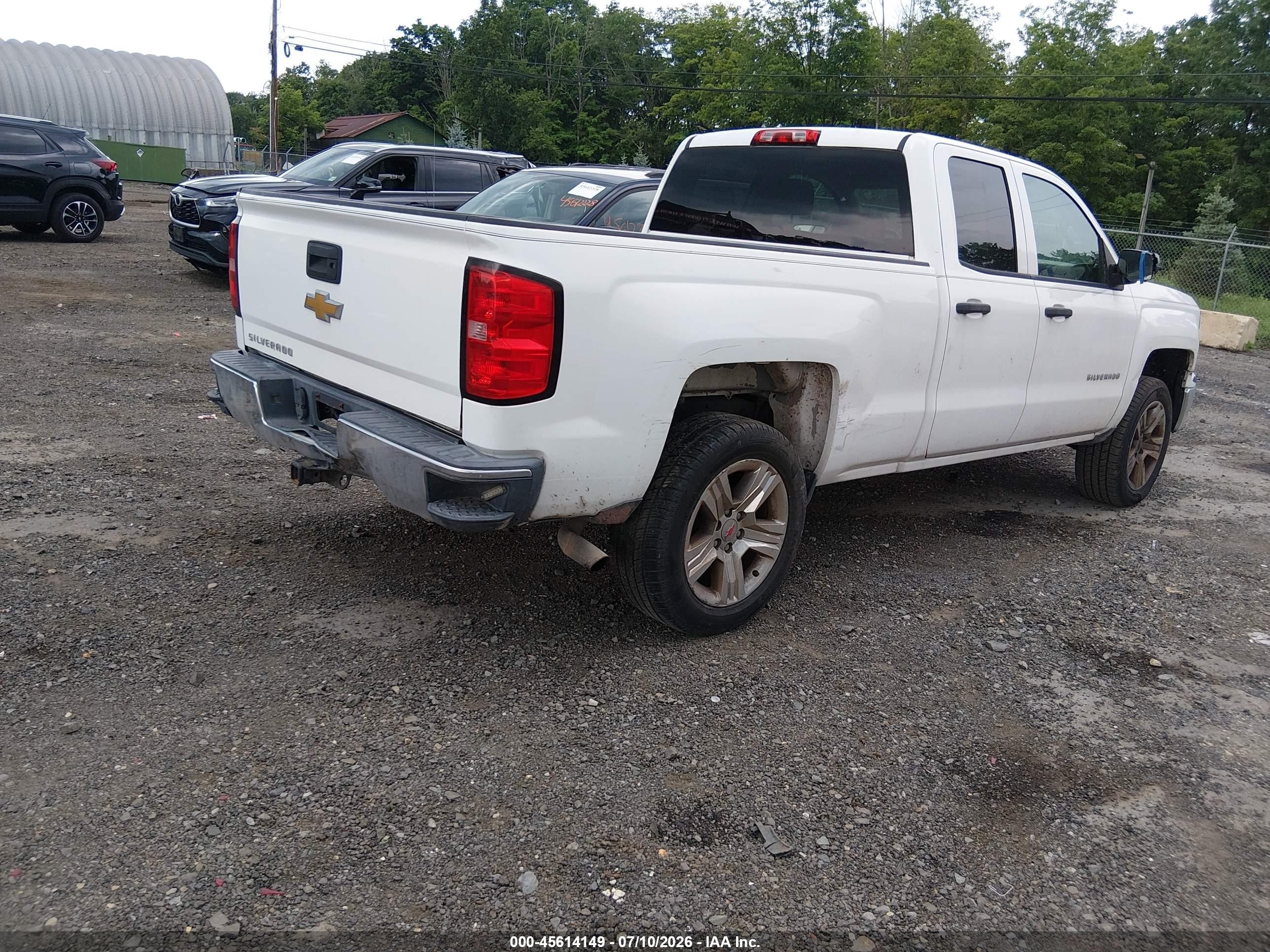 2015 Chevrolet Silverado 1500 Ls White vin: 1GCVKPEHXFZ294082