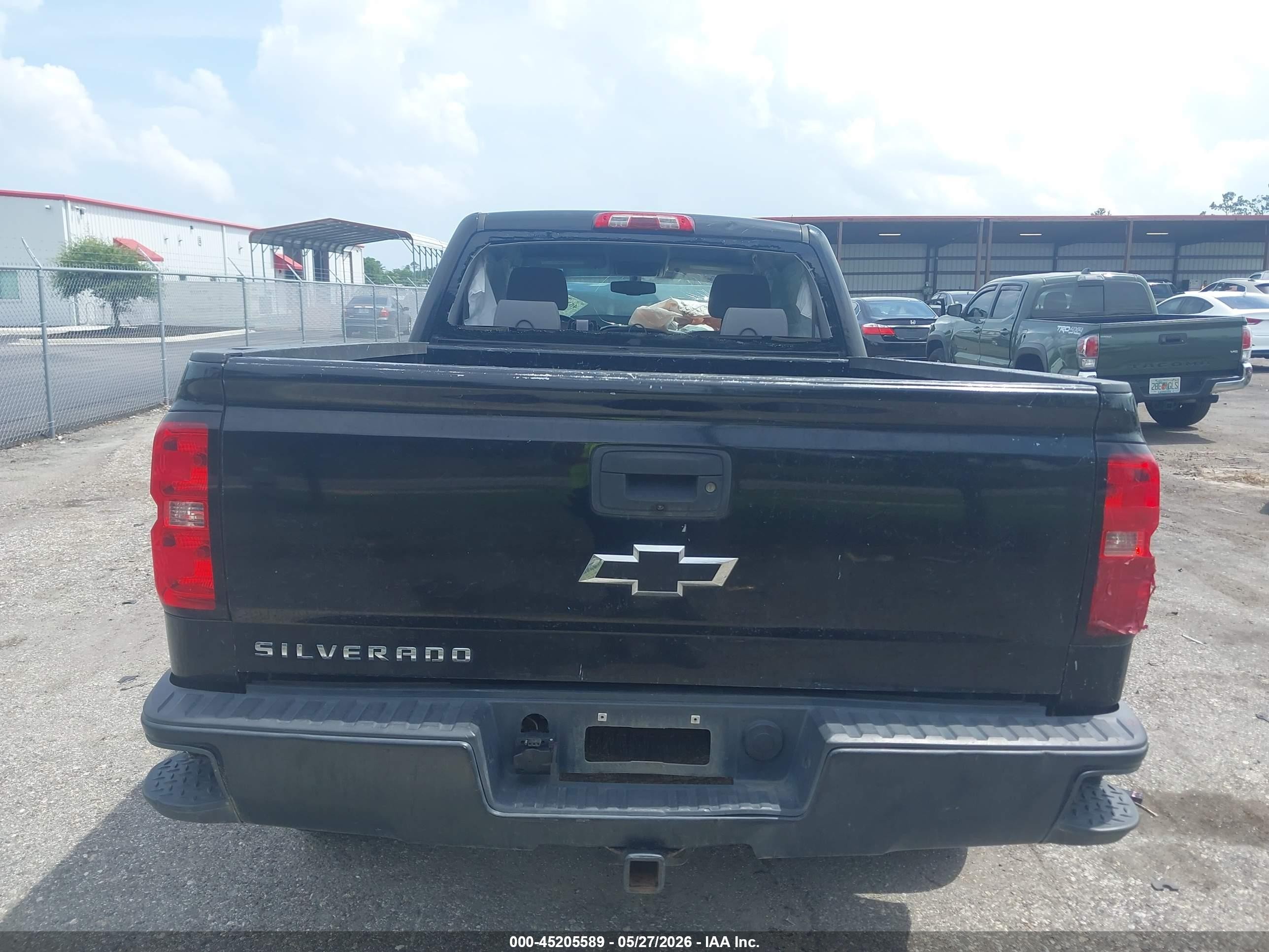 2015 Chevrolet Silverado 1500 Wt Черный vin: 1GCVKPEHXFZ326450