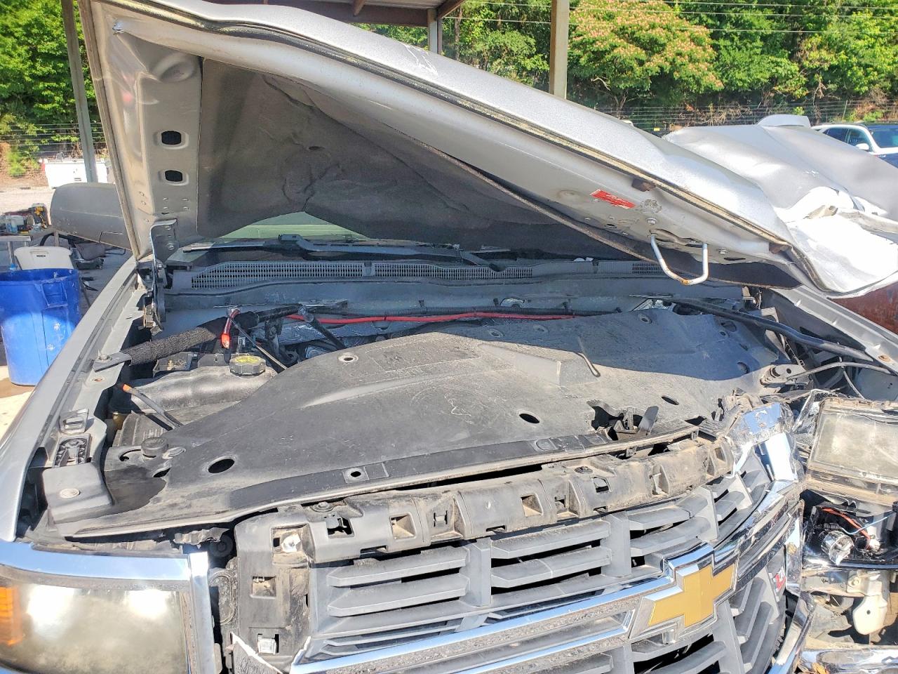 2014 Chevrolet Silverado K1500 Lt Silver vin: 1GCVKREC0EZ102022