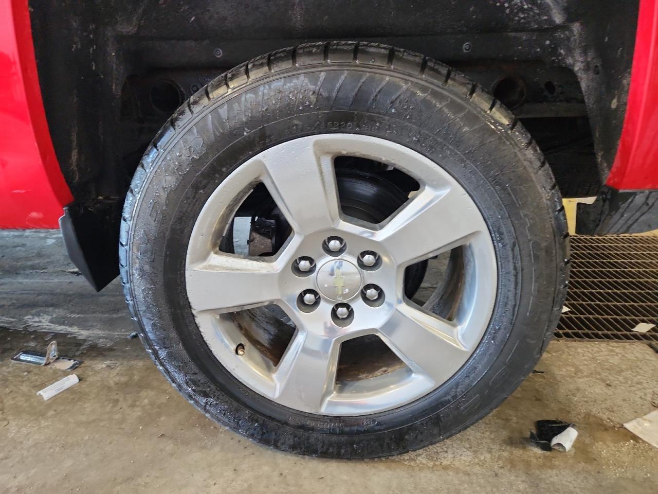 2014 Chevrolet Silverado K1500 Lt Red vin: 1GCVKREC0EZ103011 Damage: Left Rear Wheel, Curb Rash, 8 To 9 Inches
