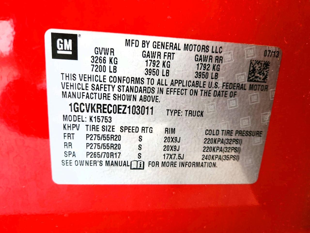 2014 Chevrolet Silverado K1500 Lt Red vin: 1GCVKREC0EZ103011