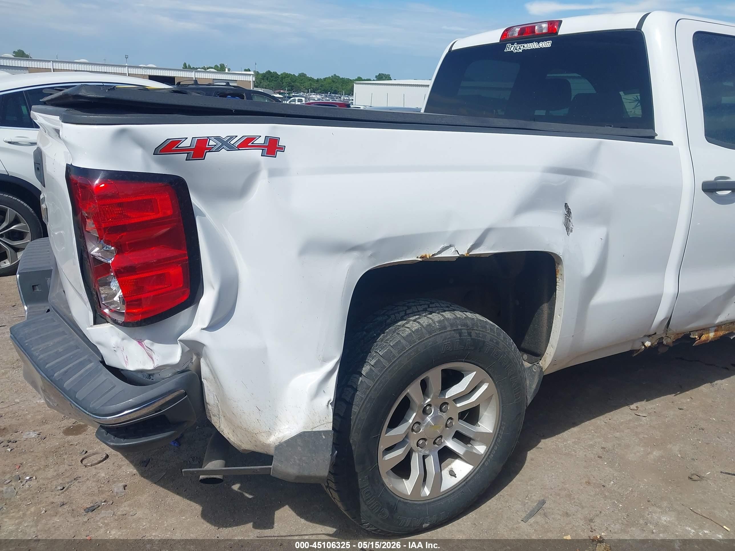 2014 Chevrolet Silverado 1500 1lt White vin: 1GCVKREC0EZ109911