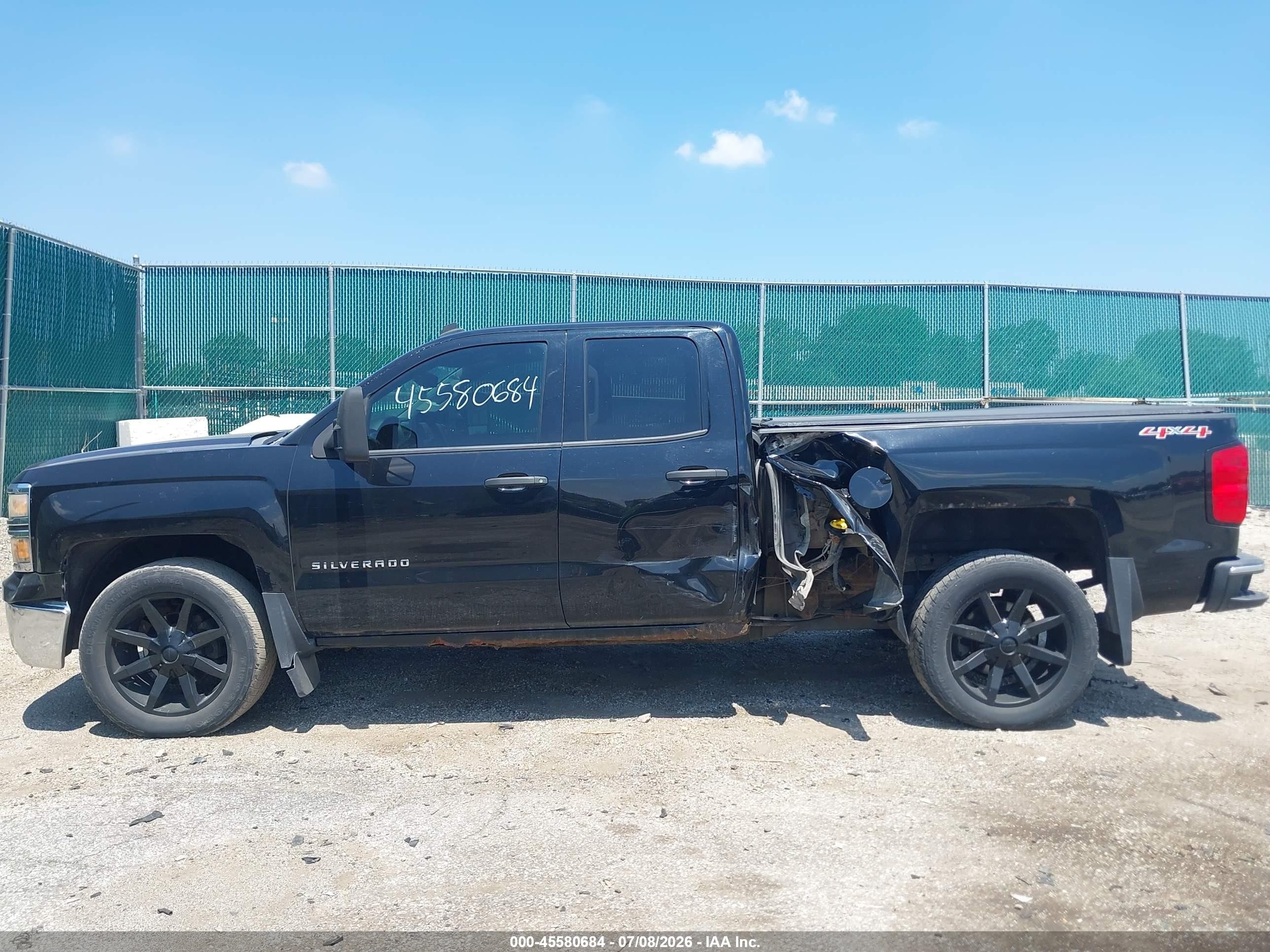 2014 Chevrolet Silverado 1500 Lt Черный vin: 1GCVKREC0EZ157974
