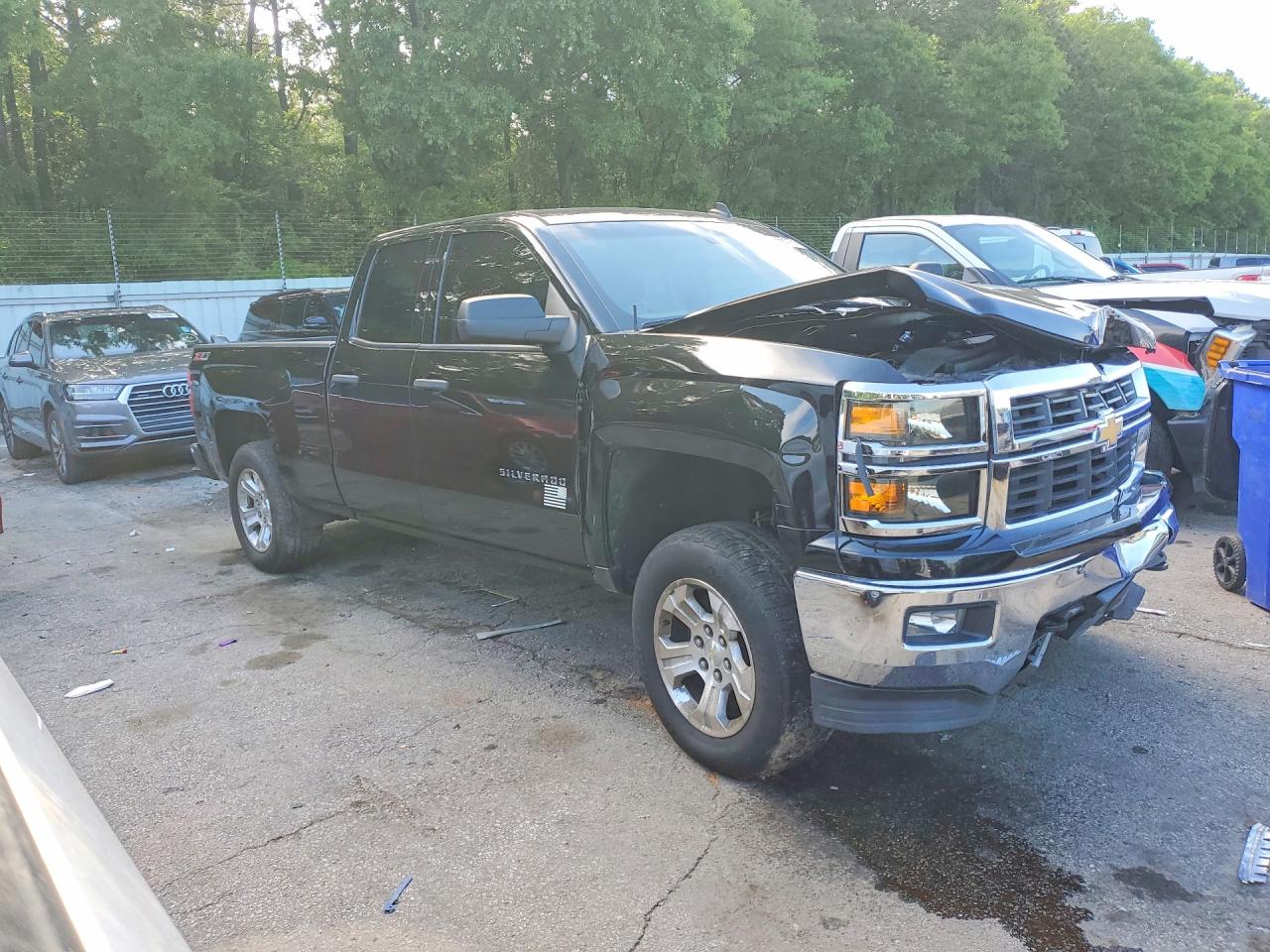 2014 Chevrolet Silverado K1500 Lt Black vin: 1GCVKREC0EZ189159
