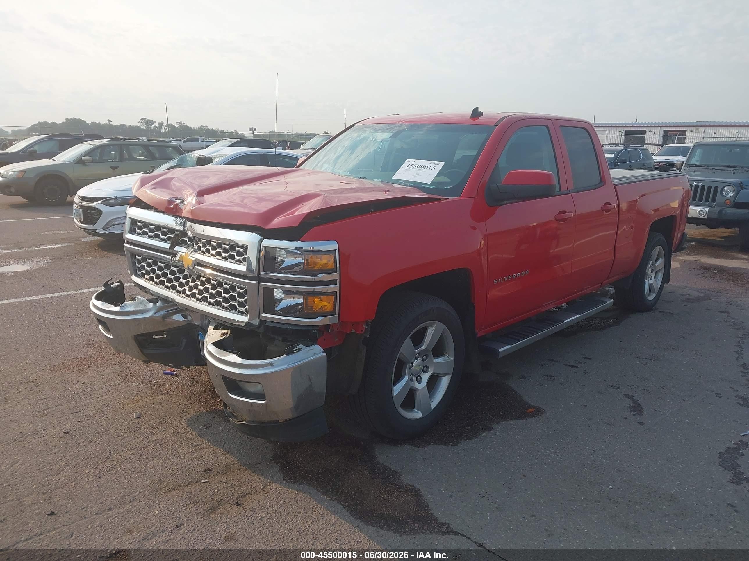2014 Chevrolet Silverado 1500 Lt Red vin: 1GCVKREC0EZ197861