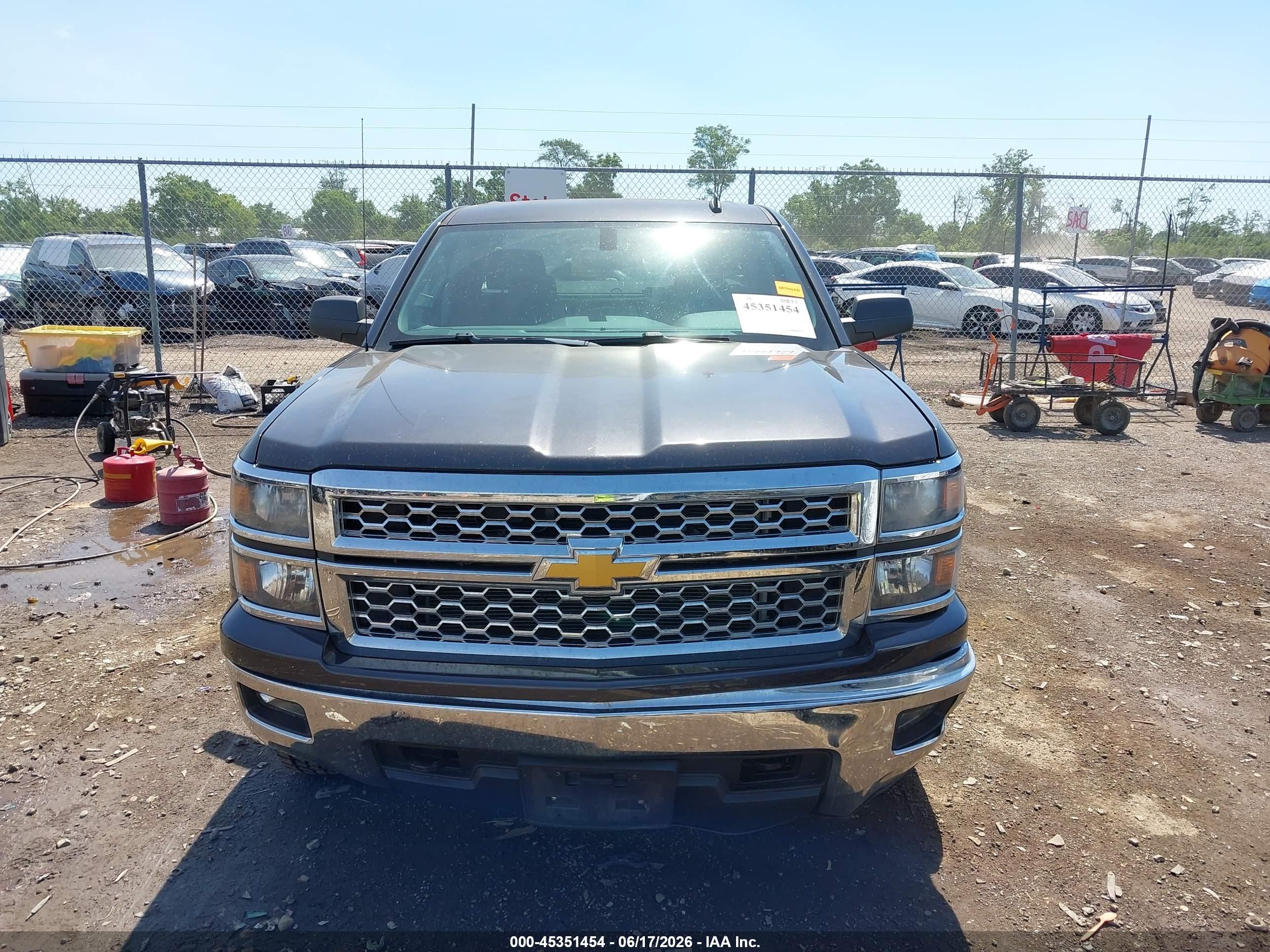 2014 Chevrolet Silverado 1500 Lt Gray vin: 1GCVKREC0EZ329887