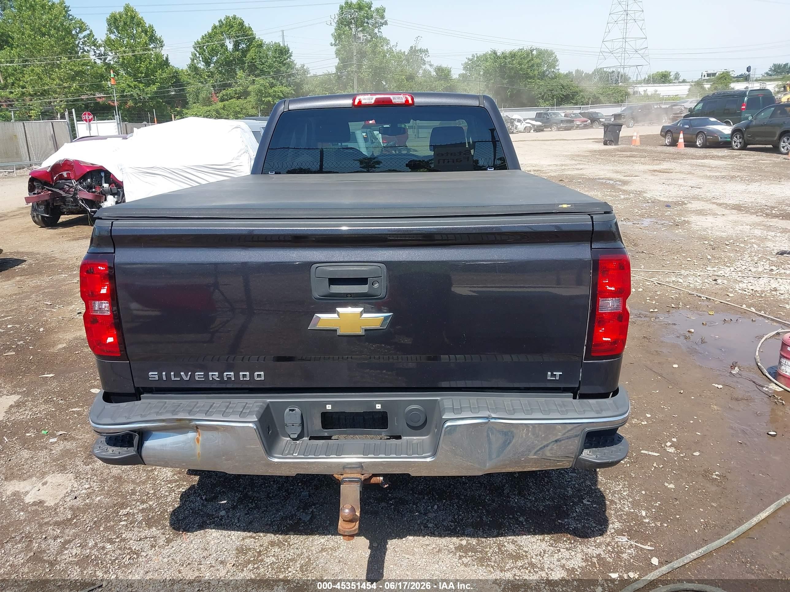 2014 Chevrolet Silverado 1500 Lt Gray vin: 1GCVKREC0EZ329887