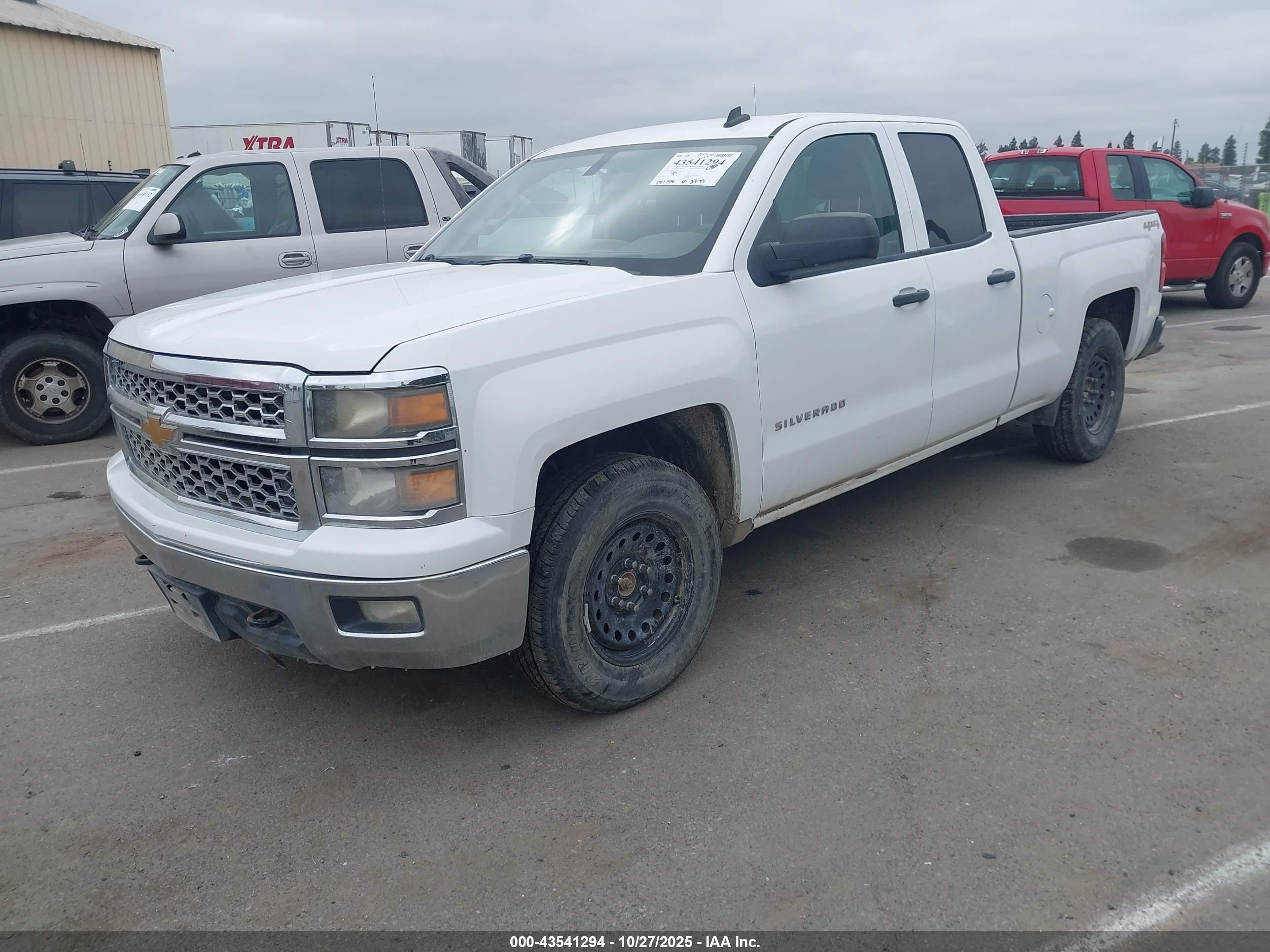 2014 Chevrolet Silverado 1500 1lt White vin: 1GCVKREC0EZ331154