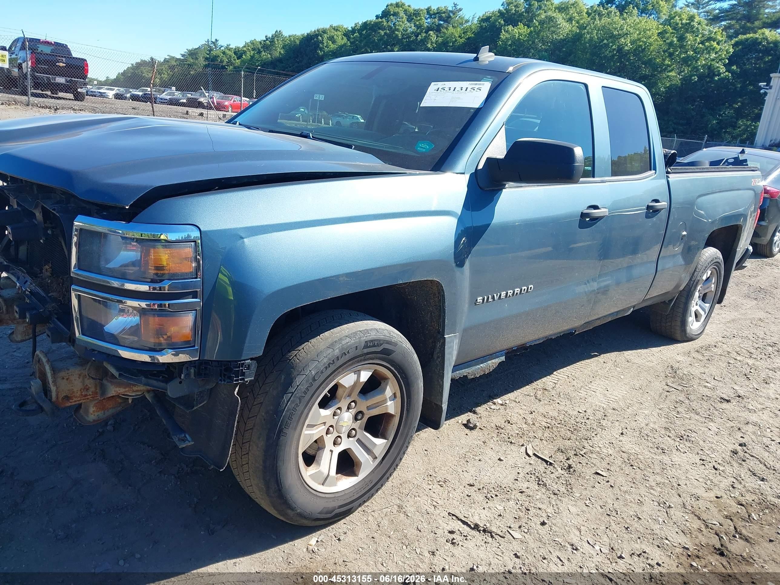 2014 Chevrolet Silverado 1500 2lt Green vin: 1GCVKREC0EZ335687
