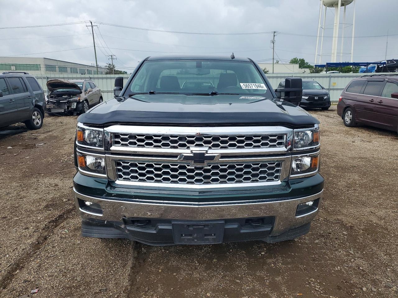 2014 Chevrolet Silverado K1500 Lt Green vin: 1GCVKREC0EZ356720