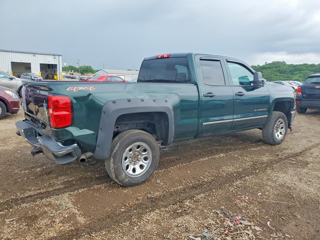 2014 Chevrolet Silverado K1500 Lt Green vin: 1GCVKREC0EZ356720