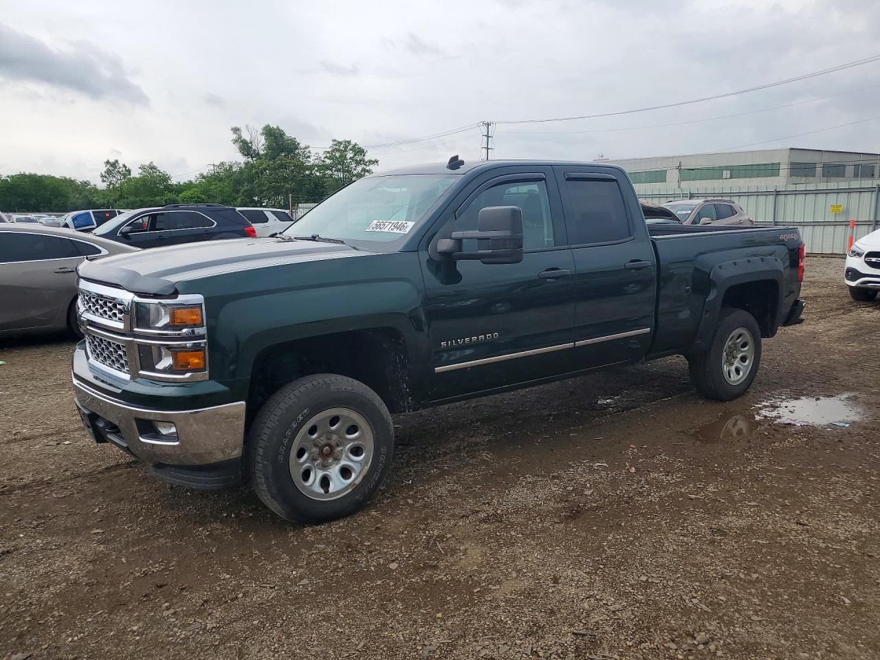 2014 Chevrolet Silverado K1500 Lt Green vin: 1GCVKREC0EZ356720