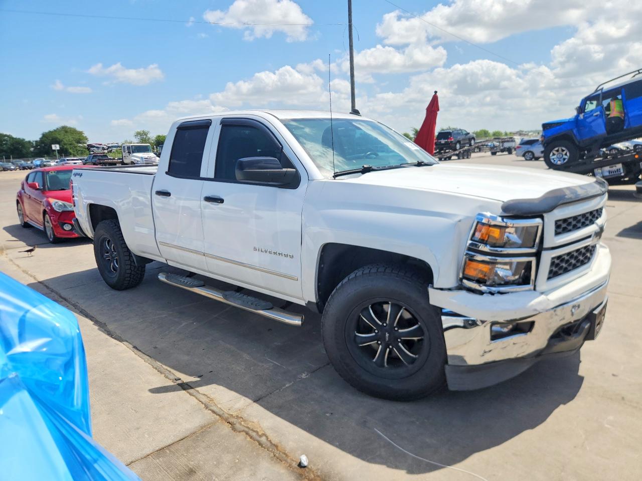 2014 Chevrolet Silverado K1500 Lt White vin: 1GCVKREC0EZ379219