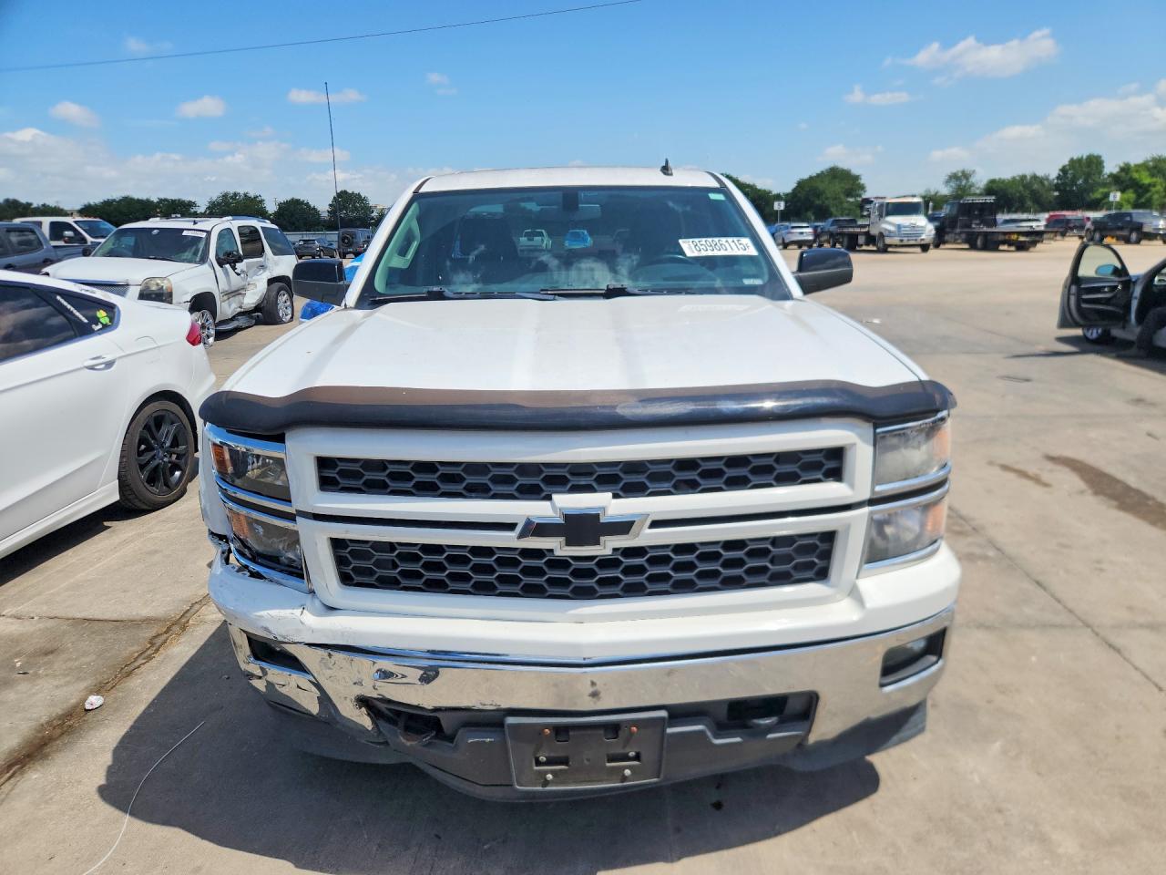 2014 Chevrolet Silverado K1500 Lt White vin: 1GCVKREC0EZ379219