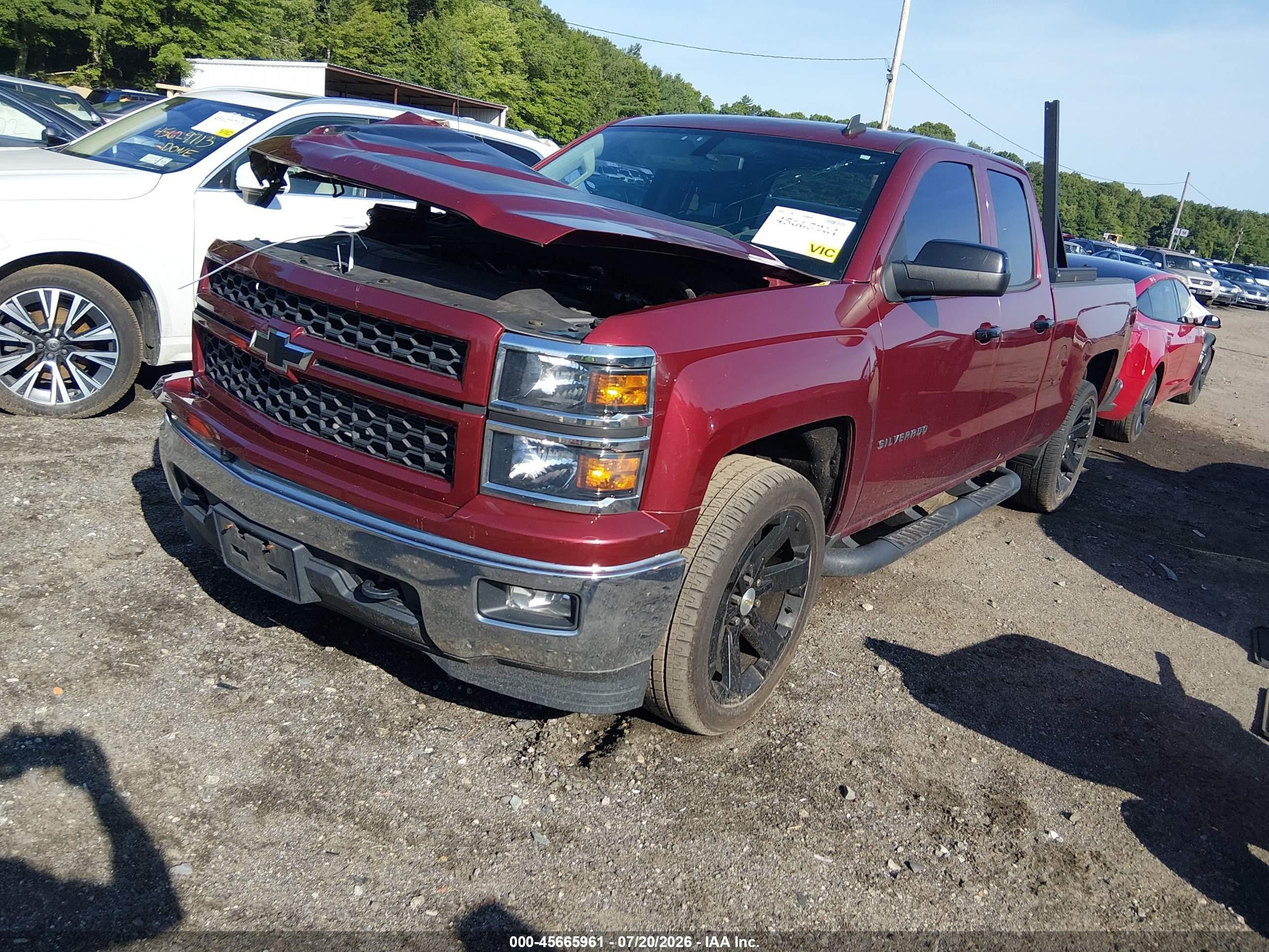 2014 Chevrolet Silverado 1500 Lt Maroon vin: 1GCVKREC0EZ397462