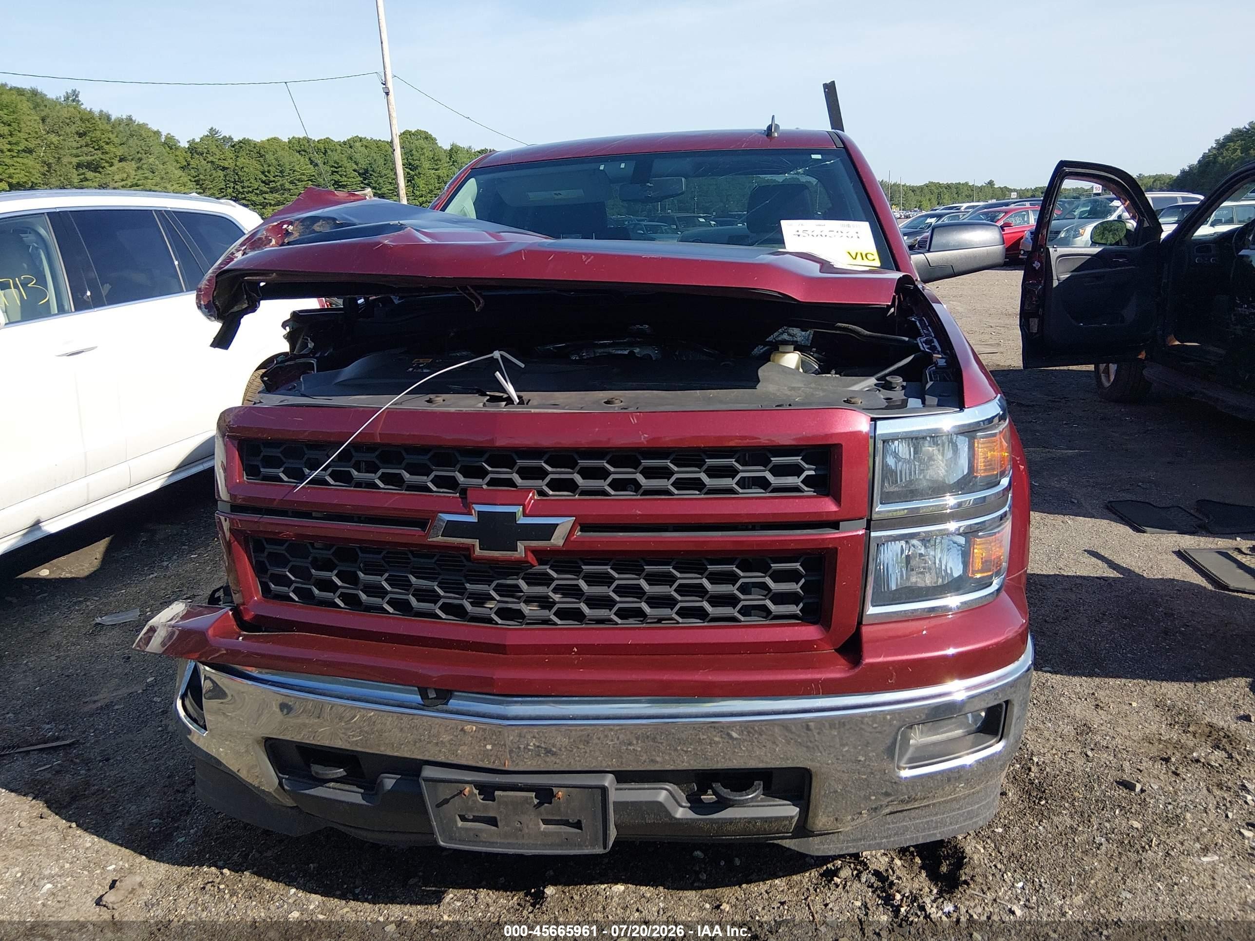 2014 Chevrolet Silverado 1500 Lt Maroon vin: 1GCVKREC0EZ397462
