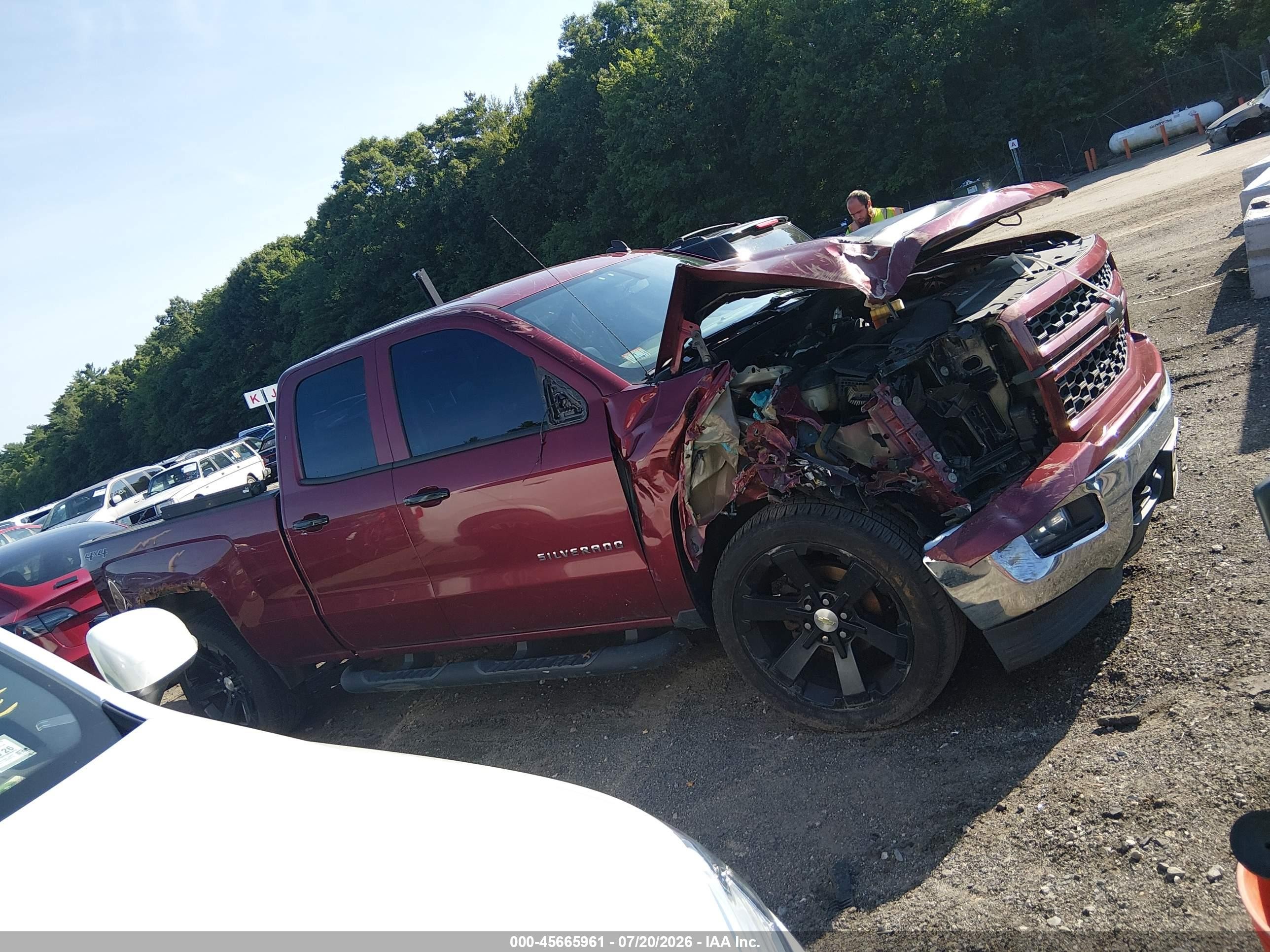 2014 Chevrolet Silverado 1500 Lt Maroon vin: 1GCVKREC0EZ397462