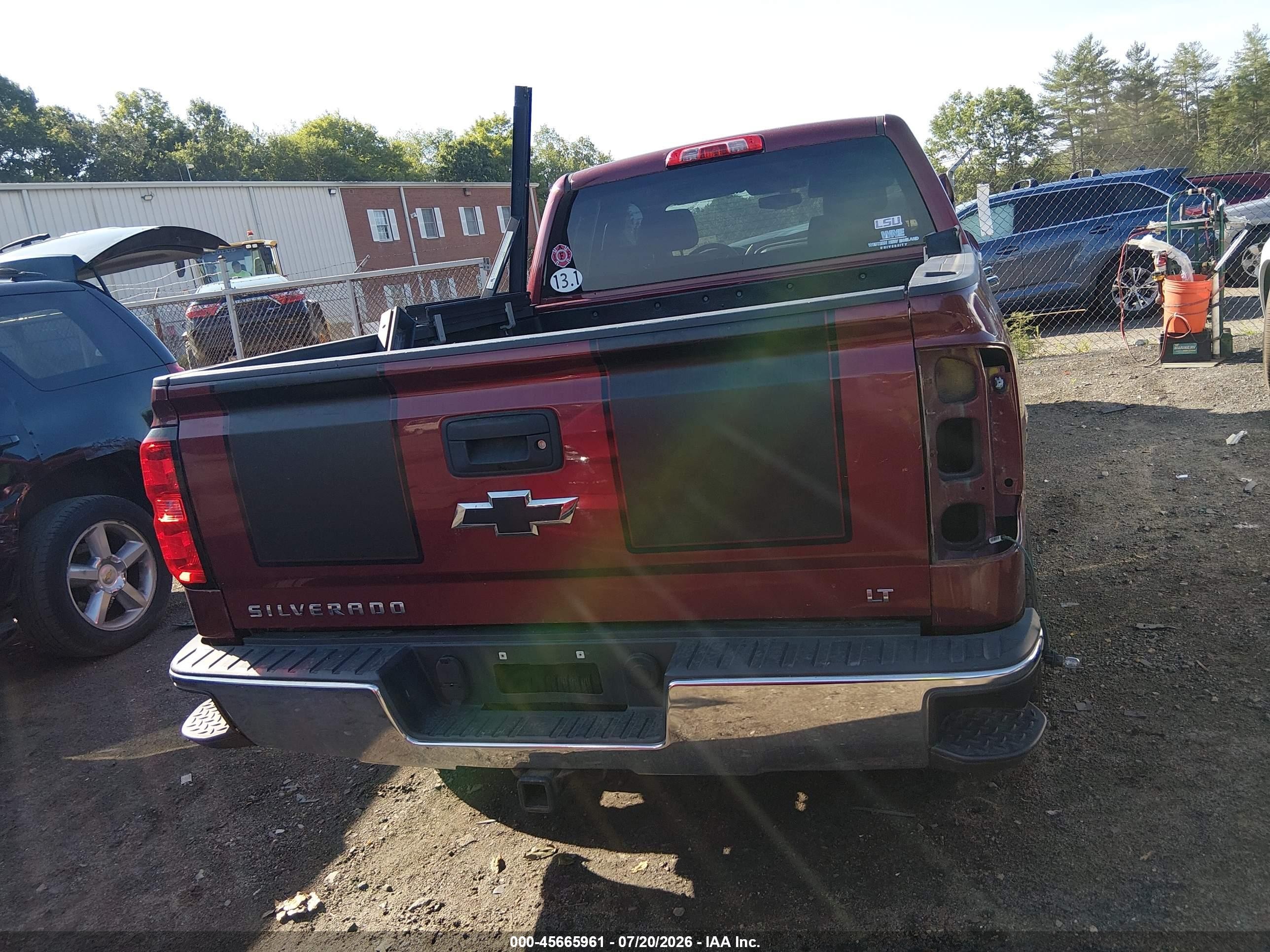 2014 Chevrolet Silverado 1500 Lt Maroon vin: 1GCVKREC0EZ397462