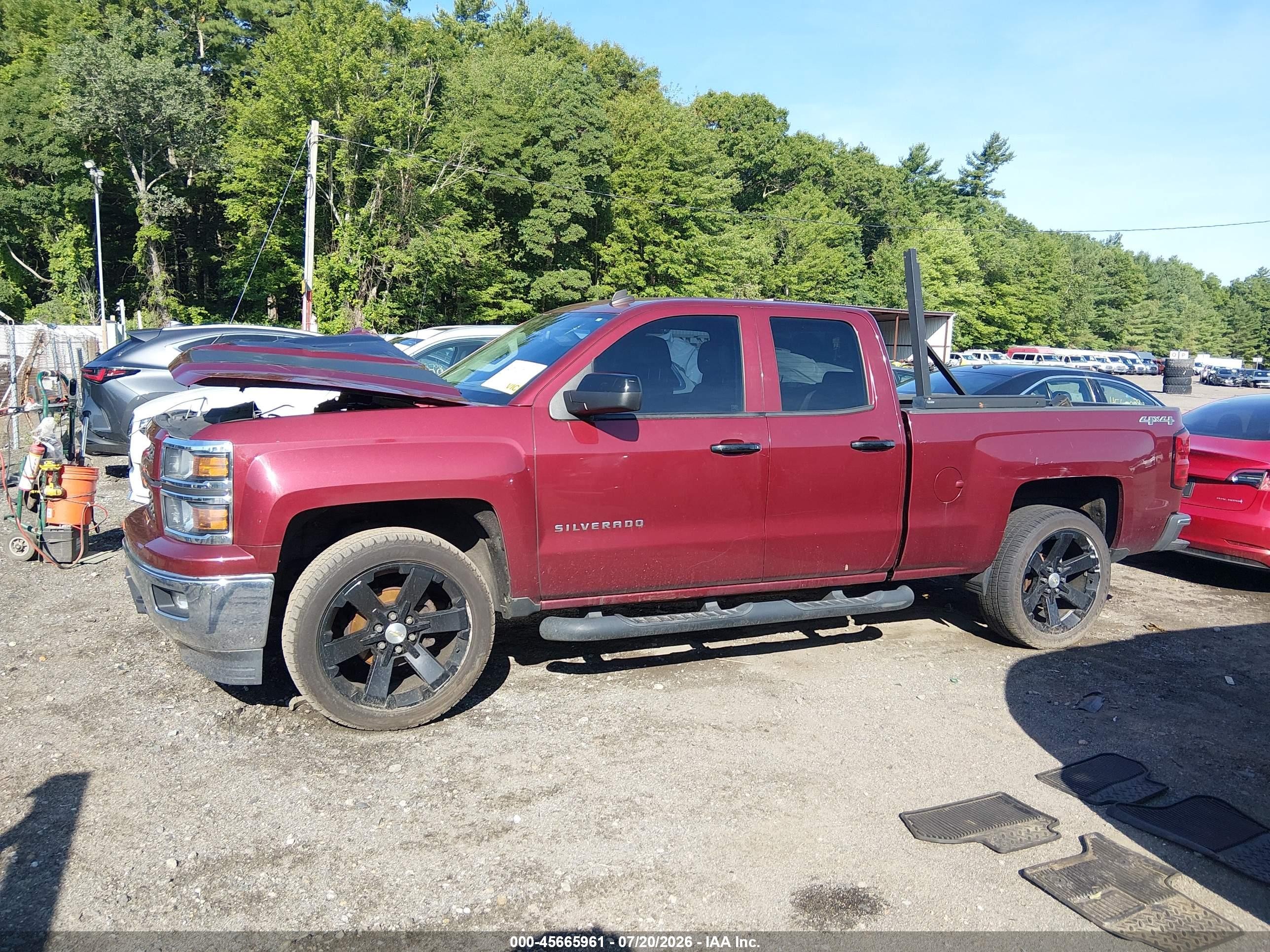 2014 Chevrolet Silverado 1500 Lt Maroon vin: 1GCVKREC0EZ397462