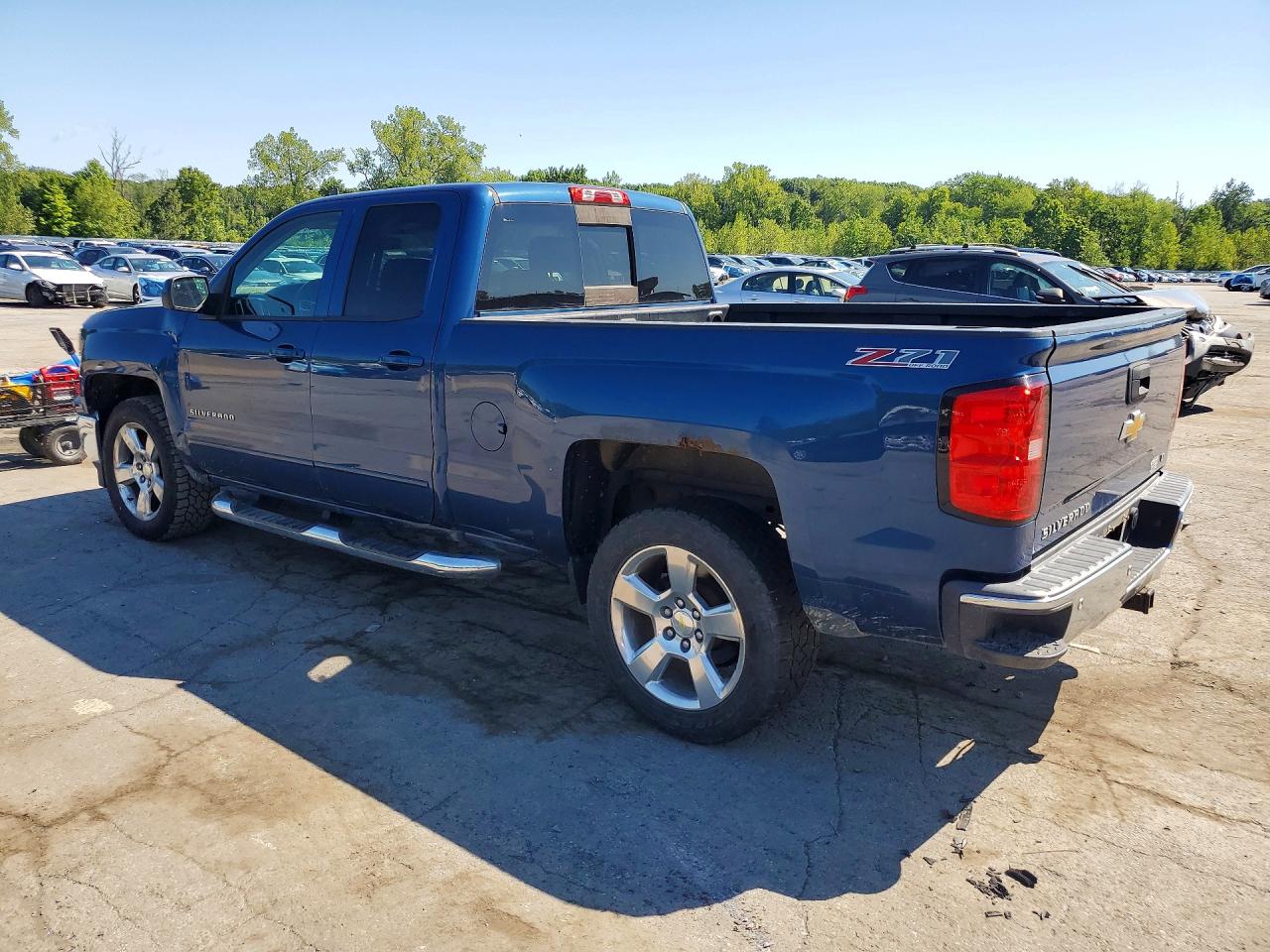 2015 Chevrolet Silverado Синий vin: 1GCVKREC0FZ168751