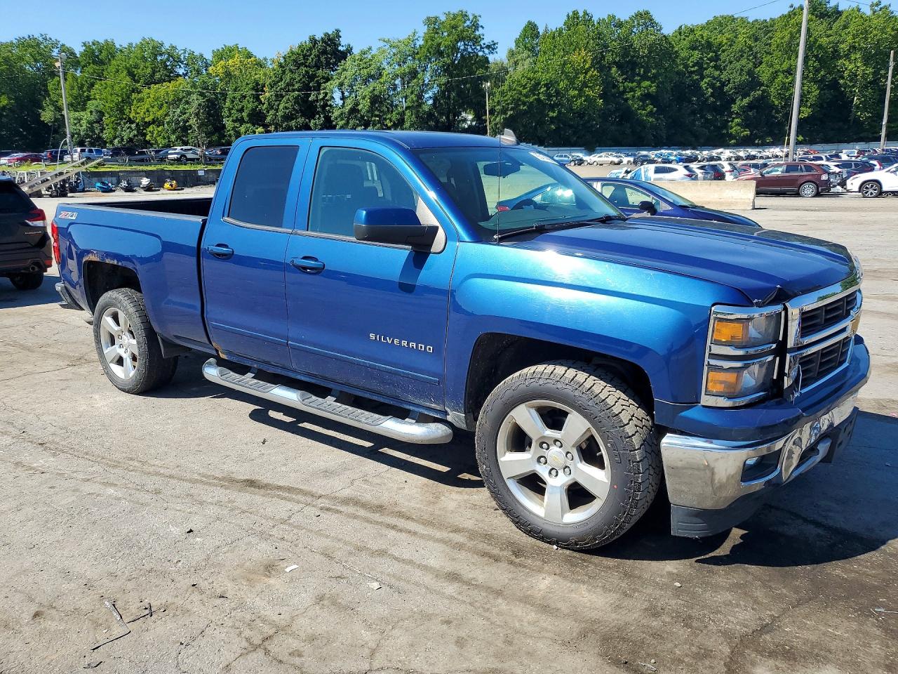 2015 Chevrolet Silverado Синий vin: 1GCVKREC0FZ168751