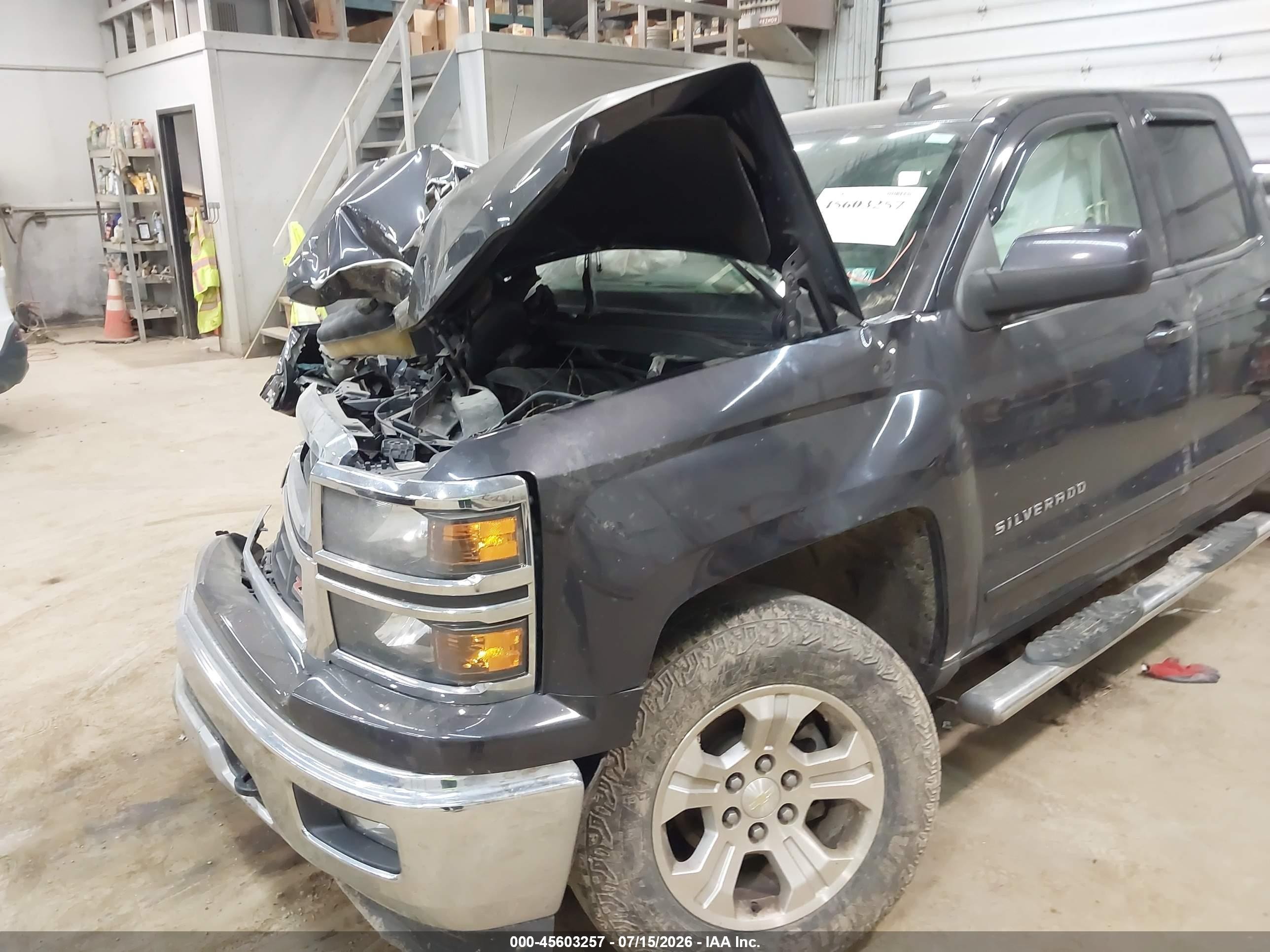 2015 Chevrolet Silverado 1500 Lt Black vin: 1GCVKREC0FZ203854