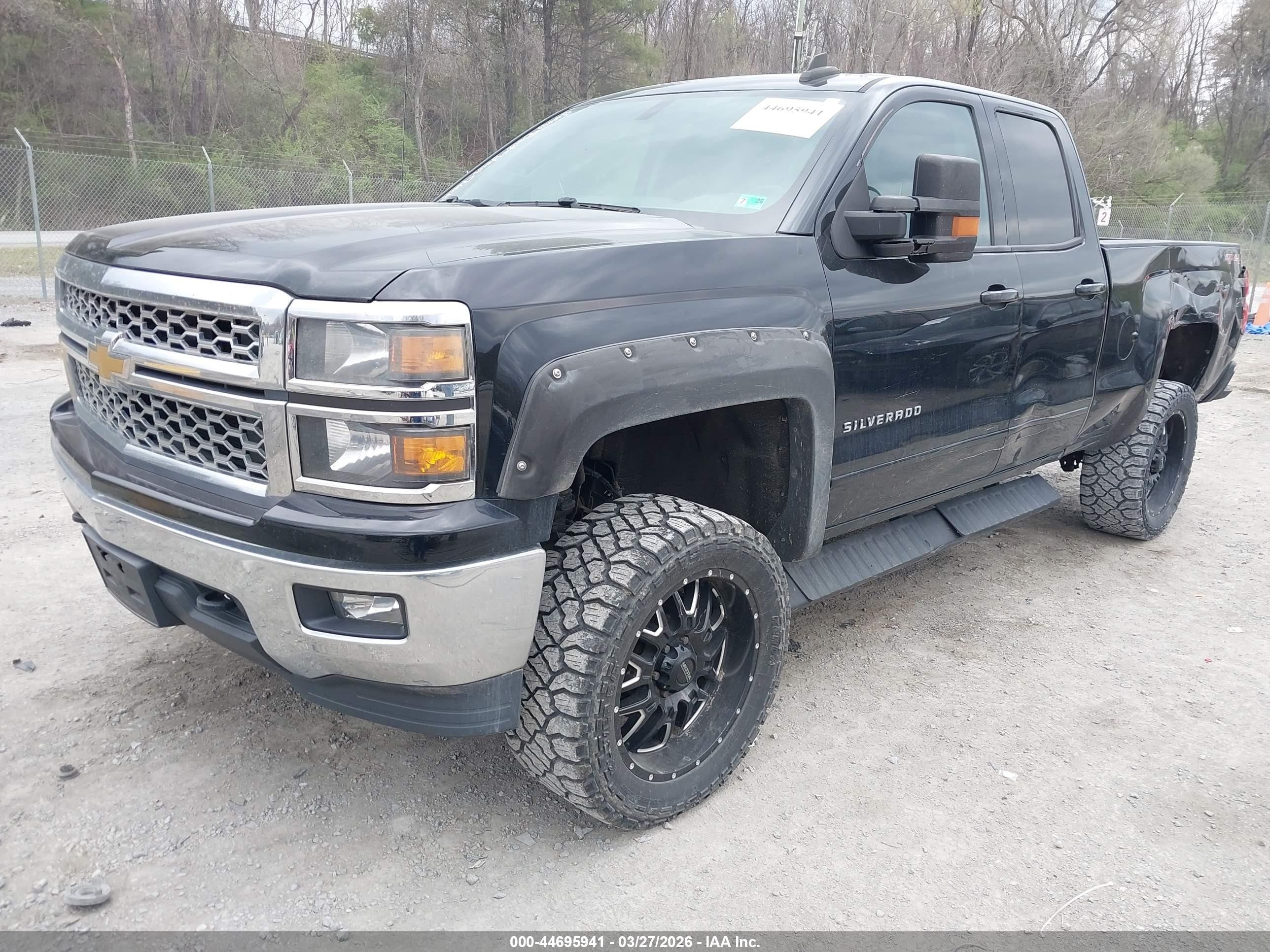 2015 Chevrolet Silverado 1500 1lt Black vin: 1GCVKREC0FZ206186