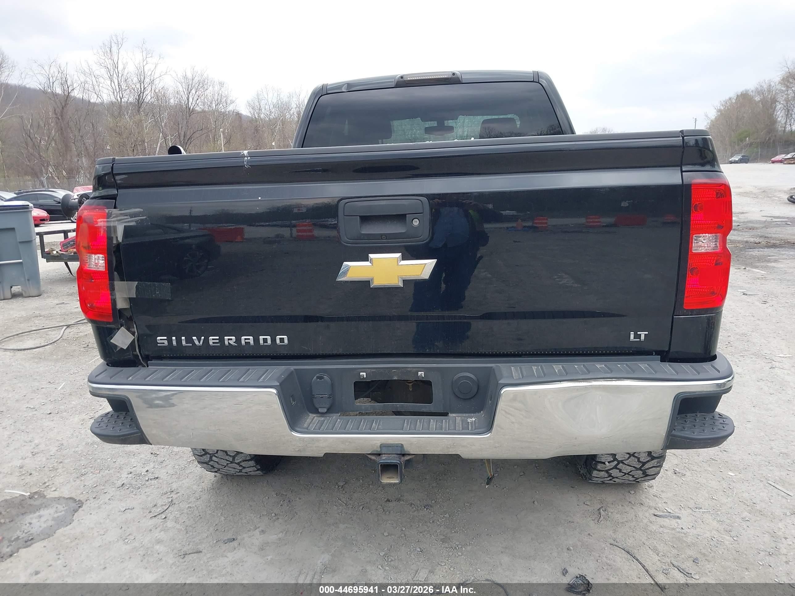 2015 Chevrolet Silverado 1500 1lt Black vin: 1GCVKREC0FZ206186