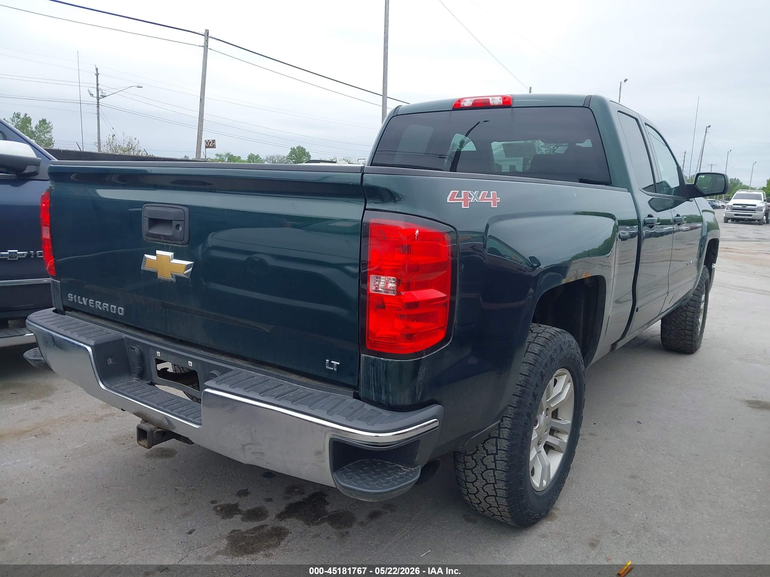 2015 Chevrolet Silverado 1500 1lt Green vin: 1GCVKREC0FZ217480