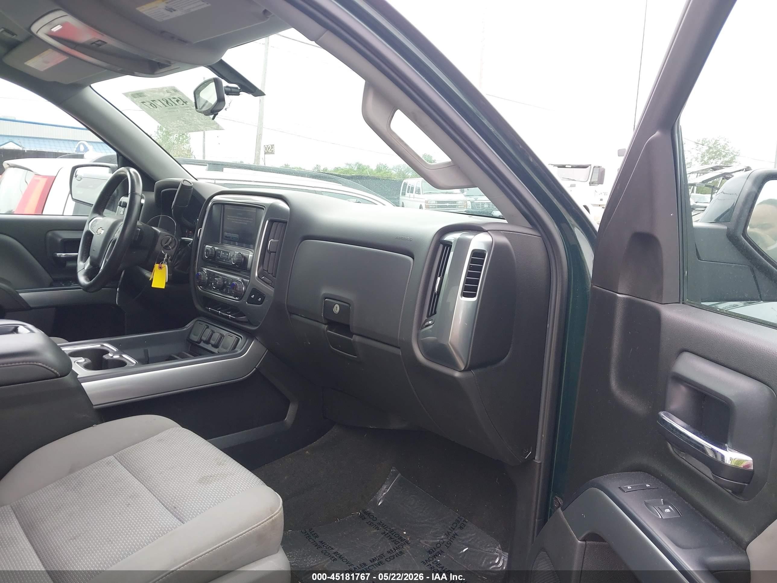2015 Chevrolet Silverado 1500 1lt Green vin: 1GCVKREC0FZ217480
