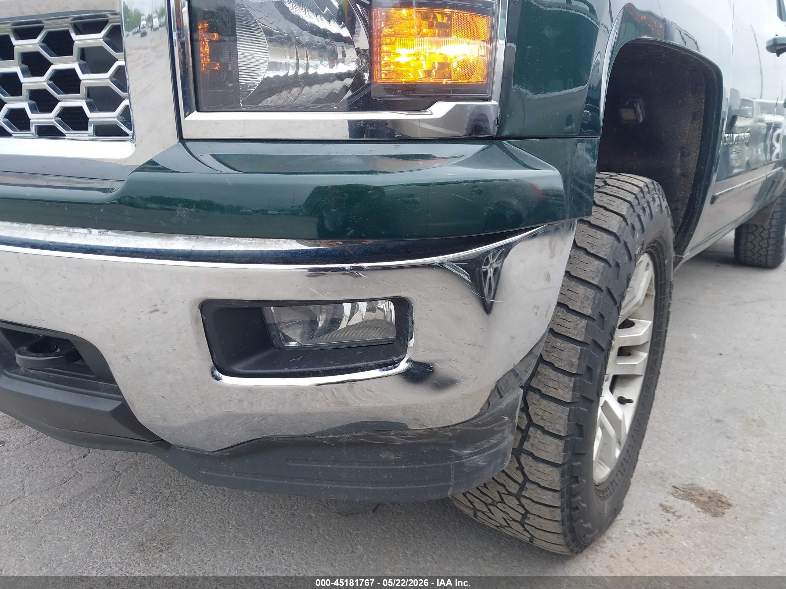 2015 Chevrolet Silverado 1500 1lt Green vin: 1GCVKREC0FZ217480