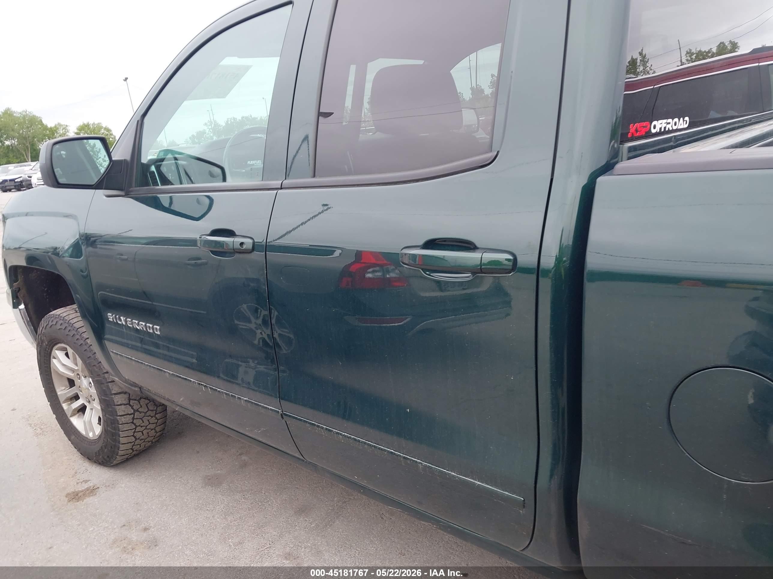 2015 Chevrolet Silverado 1500 1lt Green vin: 1GCVKREC0FZ217480
