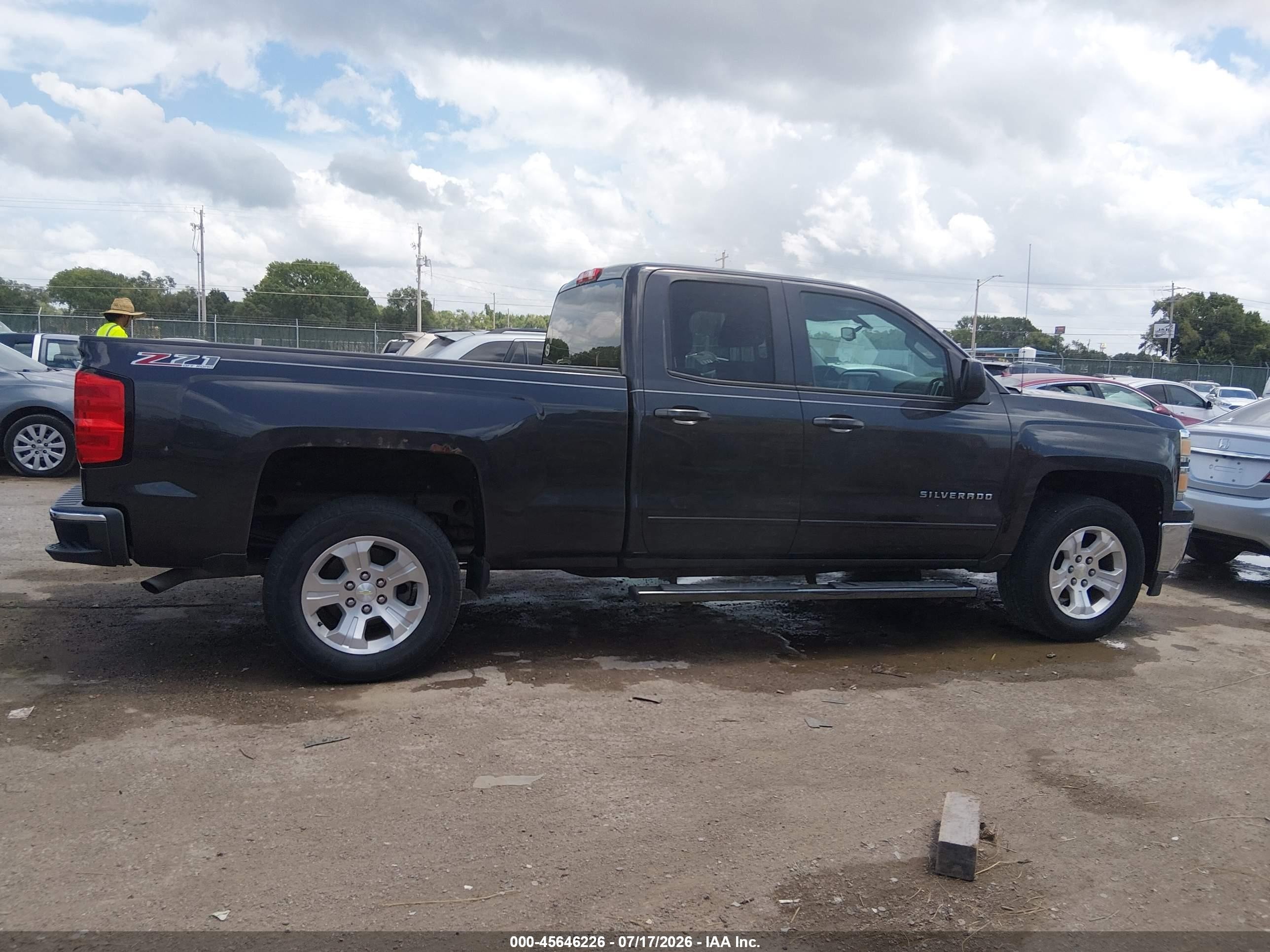 2015 Chevrolet Silverado 1500 Lt Серый vin: 1GCVKREC0FZ238944