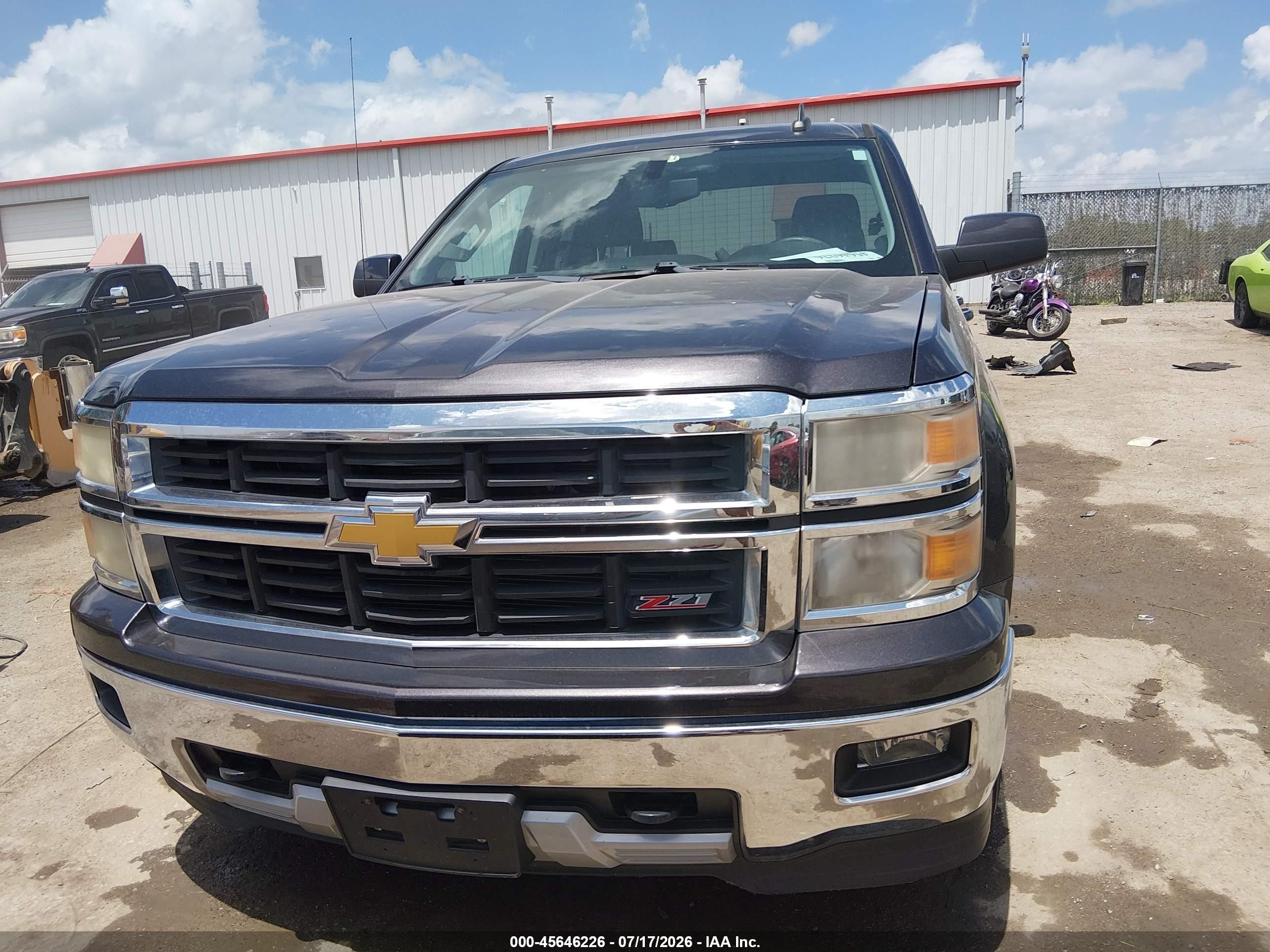 2015 Chevrolet Silverado 1500 Lt Серый vin: 1GCVKREC0FZ238944