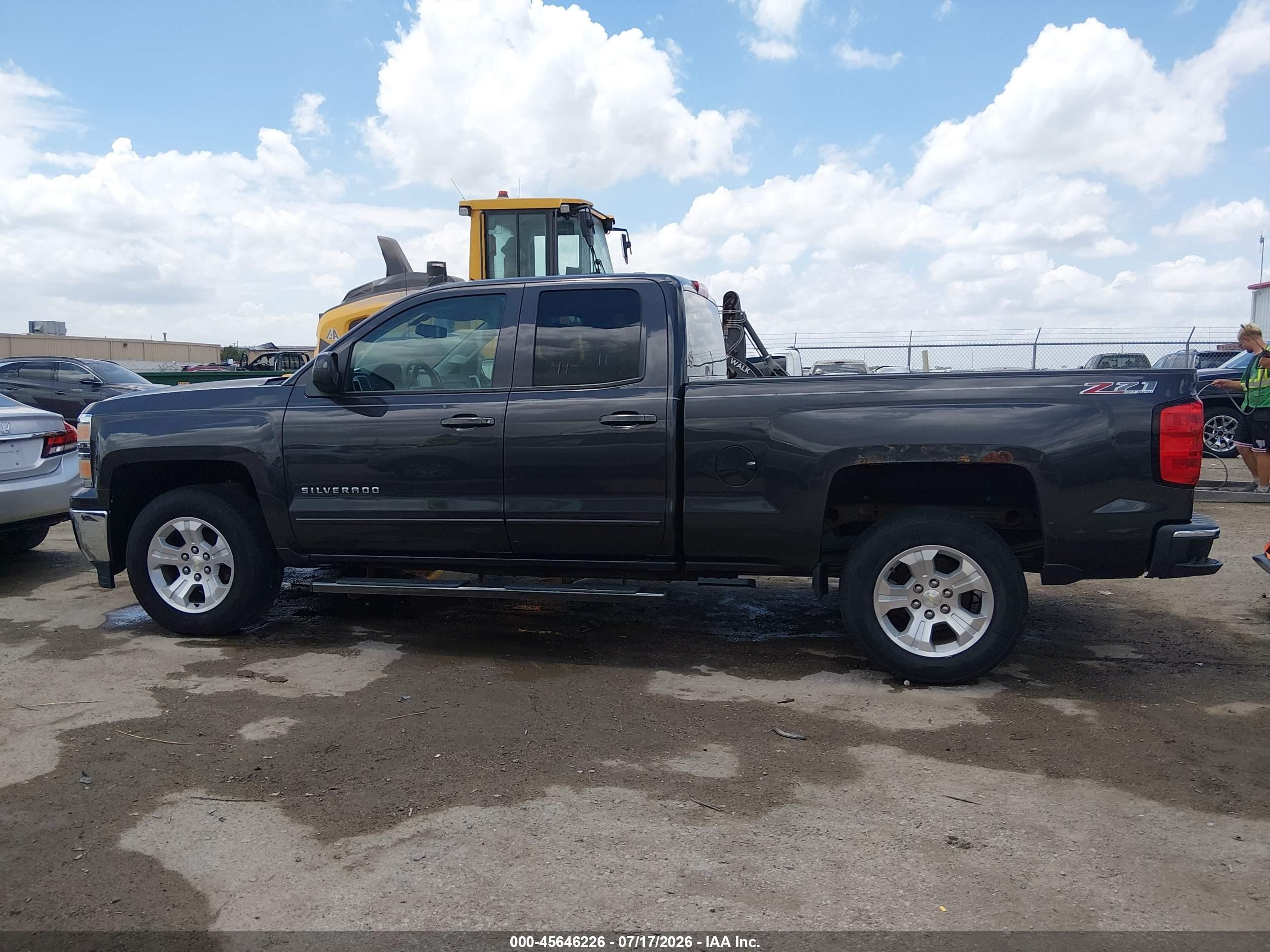2015 Chevrolet Silverado 1500 Lt Серый vin: 1GCVKREC0FZ238944