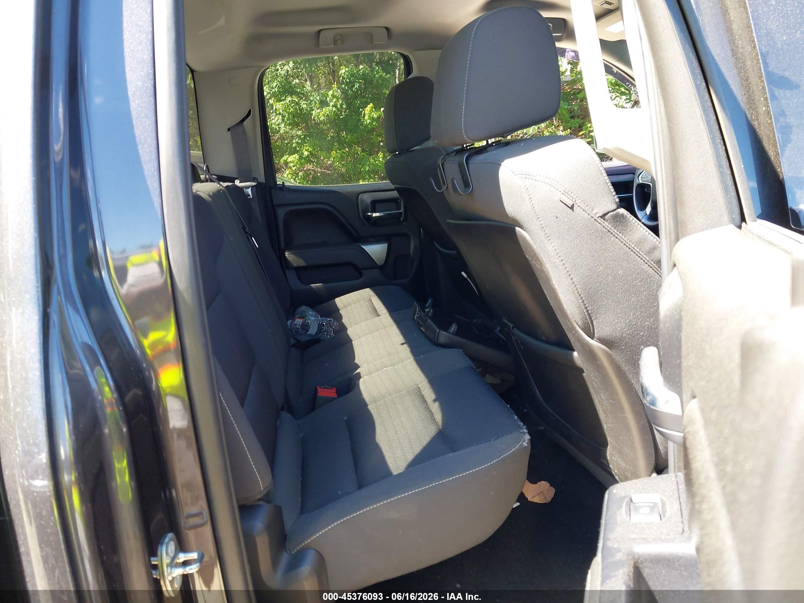 2015 Chevrolet Silverado 1500 Lt Black vin: 1GCVKREC0FZ257834