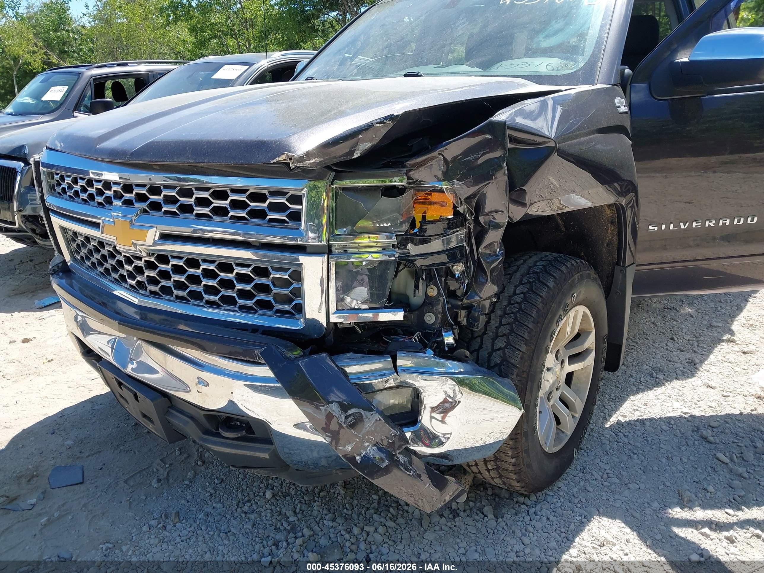 2015 Chevrolet Silverado 1500 Lt Black vin: 1GCVKREC0FZ257834