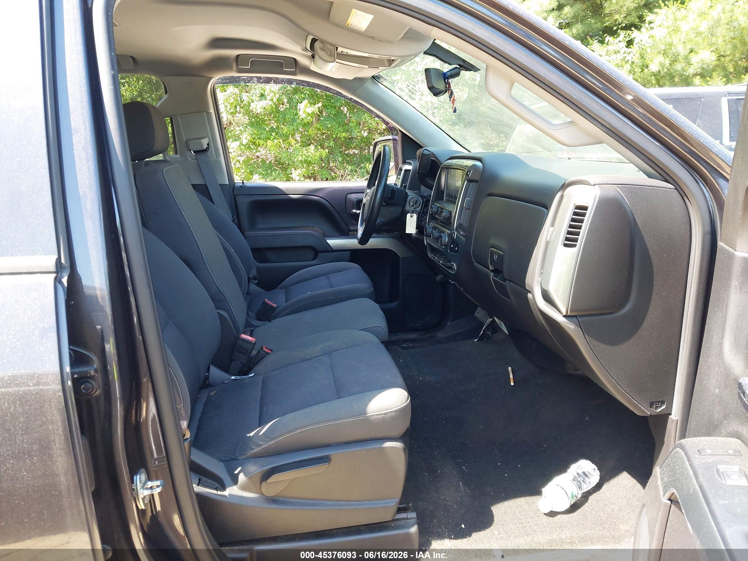 2015 Chevrolet Silverado 1500 Lt Black vin: 1GCVKREC0FZ257834