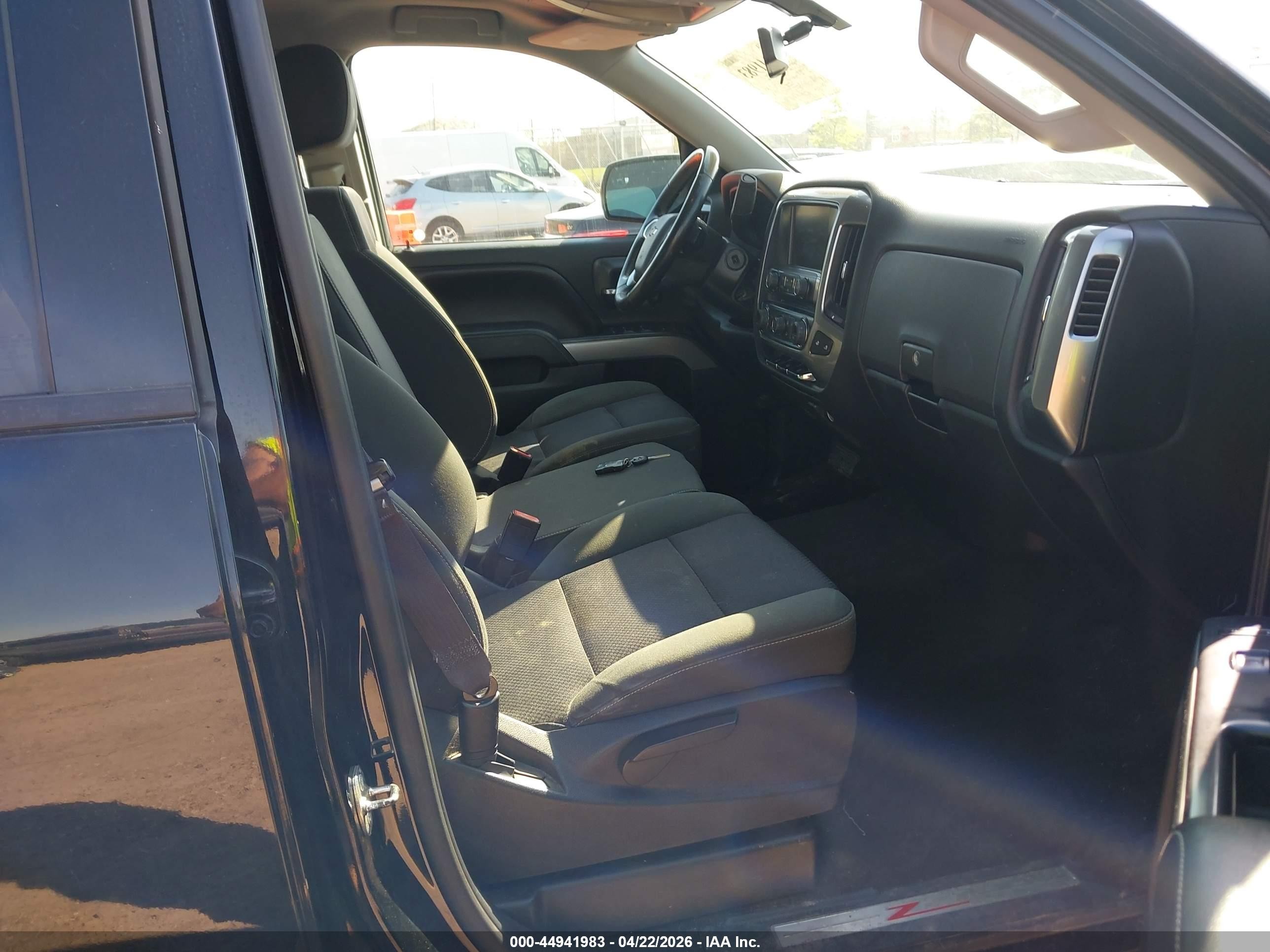 2015 Chevrolet Silverado 1500 2lt Black vin: 1GCVKREC0FZ282331