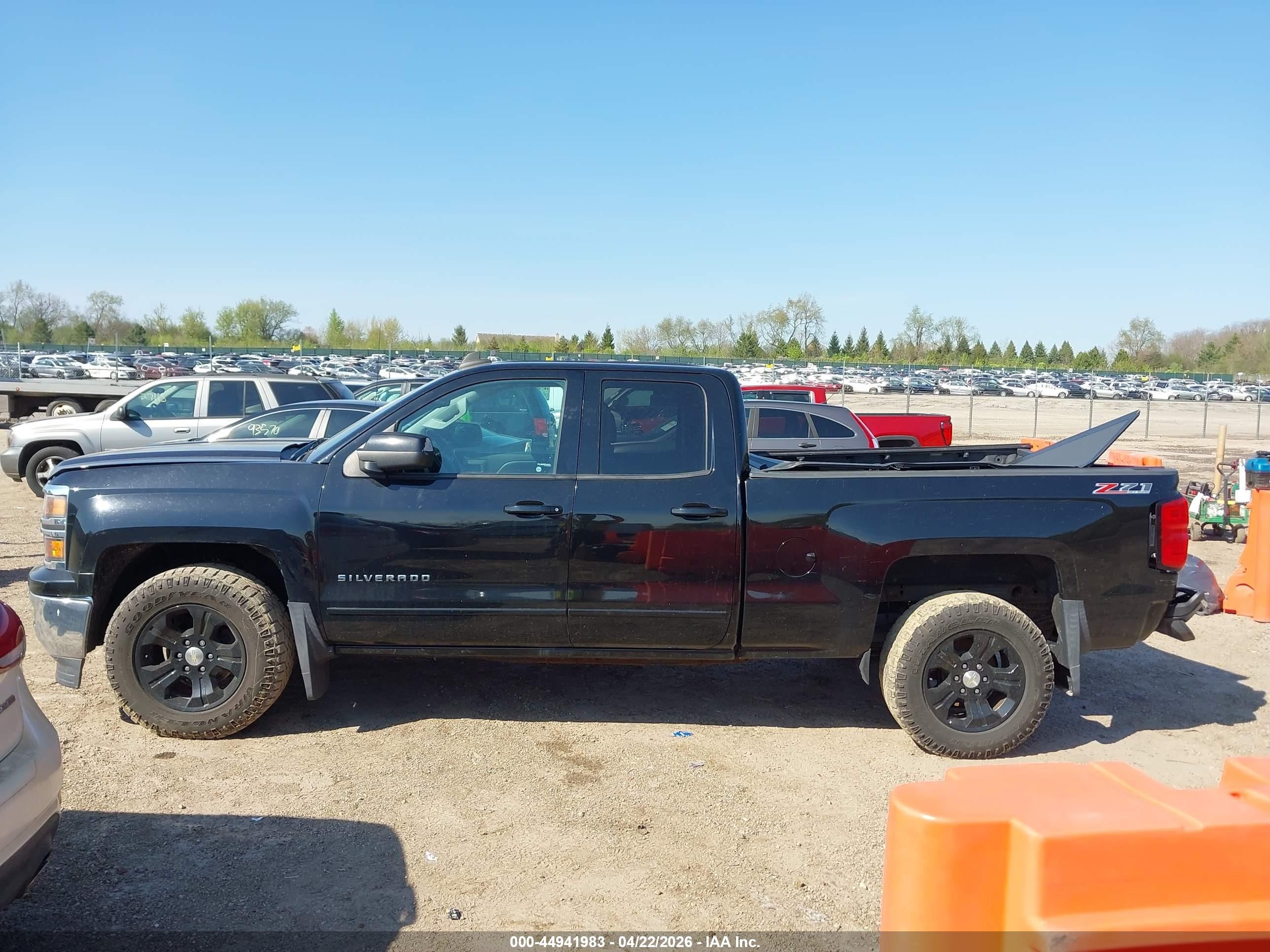 2015 Chevrolet Silverado 1500 2lt Black vin: 1GCVKREC0FZ282331