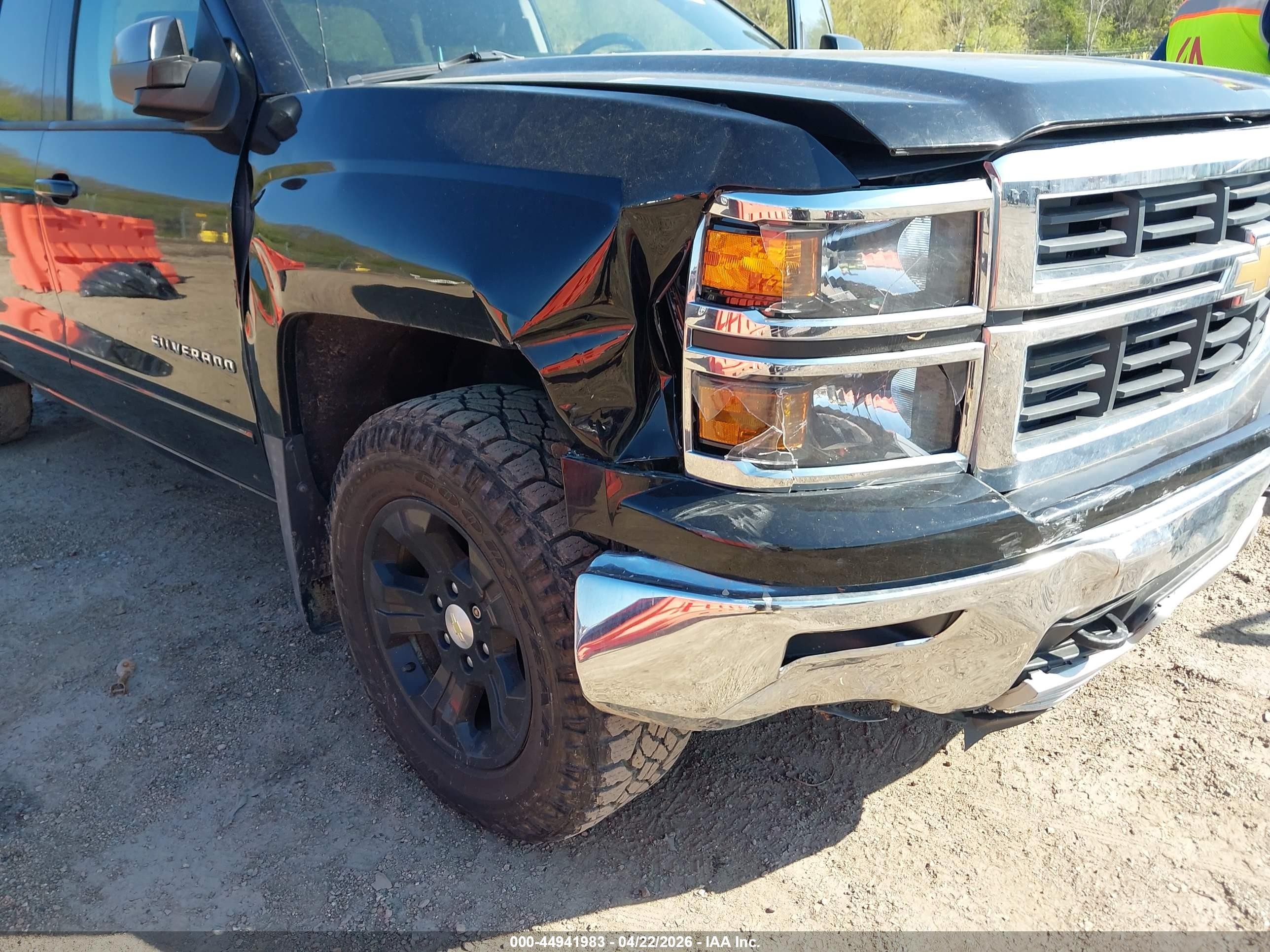 2015 Chevrolet Silverado 1500 2lt Black vin: 1GCVKREC0FZ282331