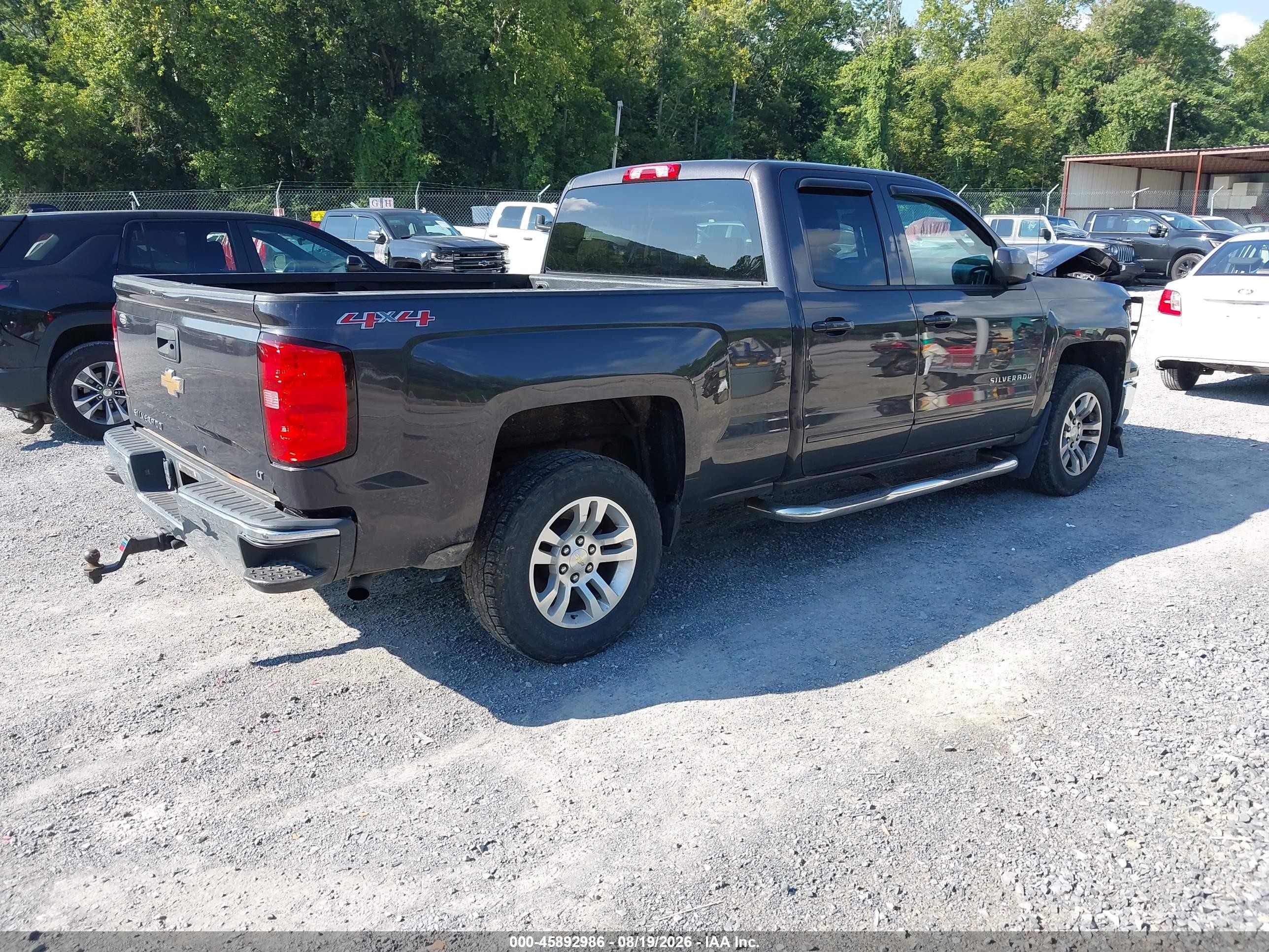 2015 Chevrolet Silverado 1500 Lt Black vin: 1GCVKREC0FZ413578