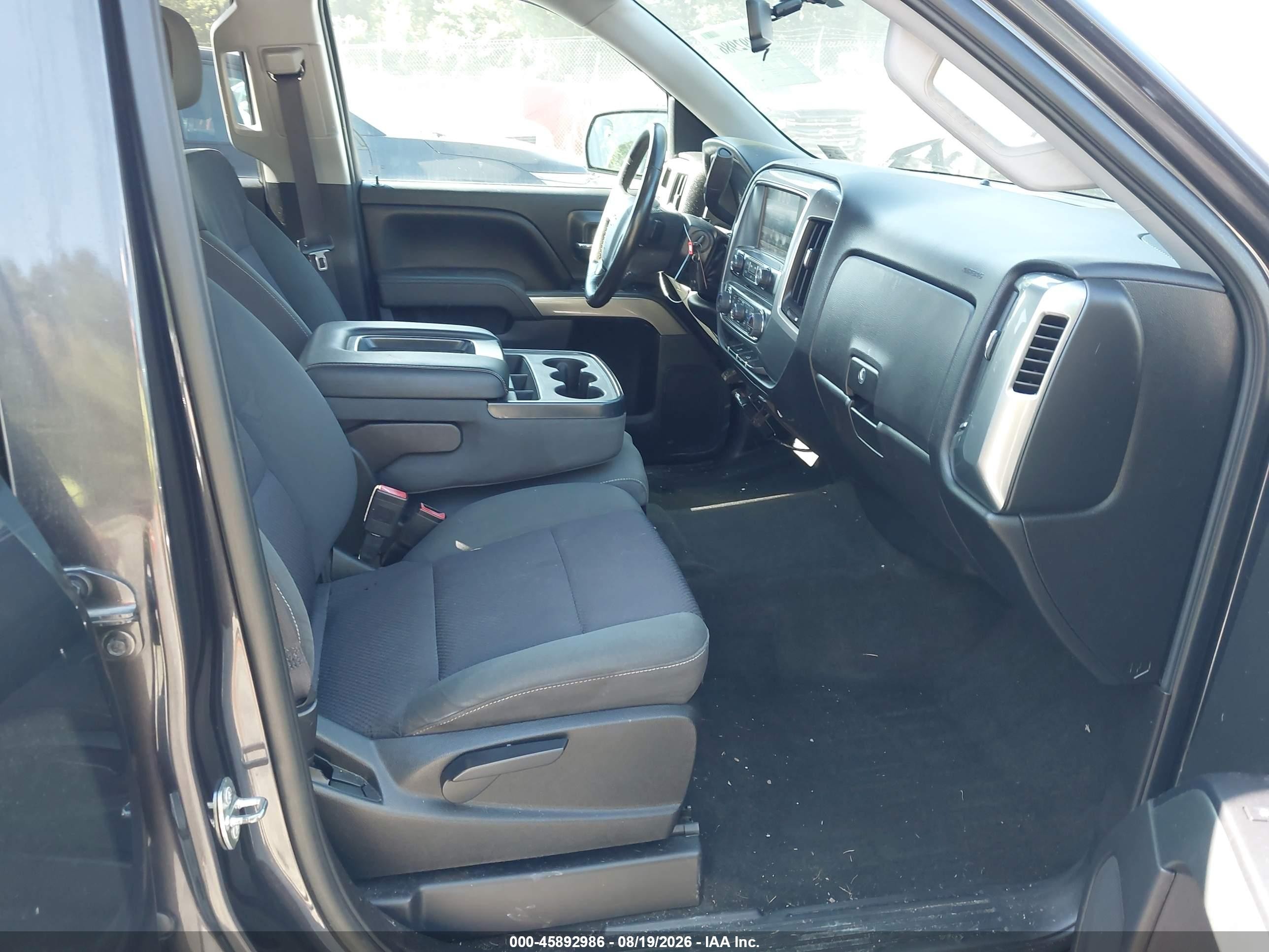 2015 Chevrolet Silverado 1500 Lt Black vin: 1GCVKREC0FZ413578