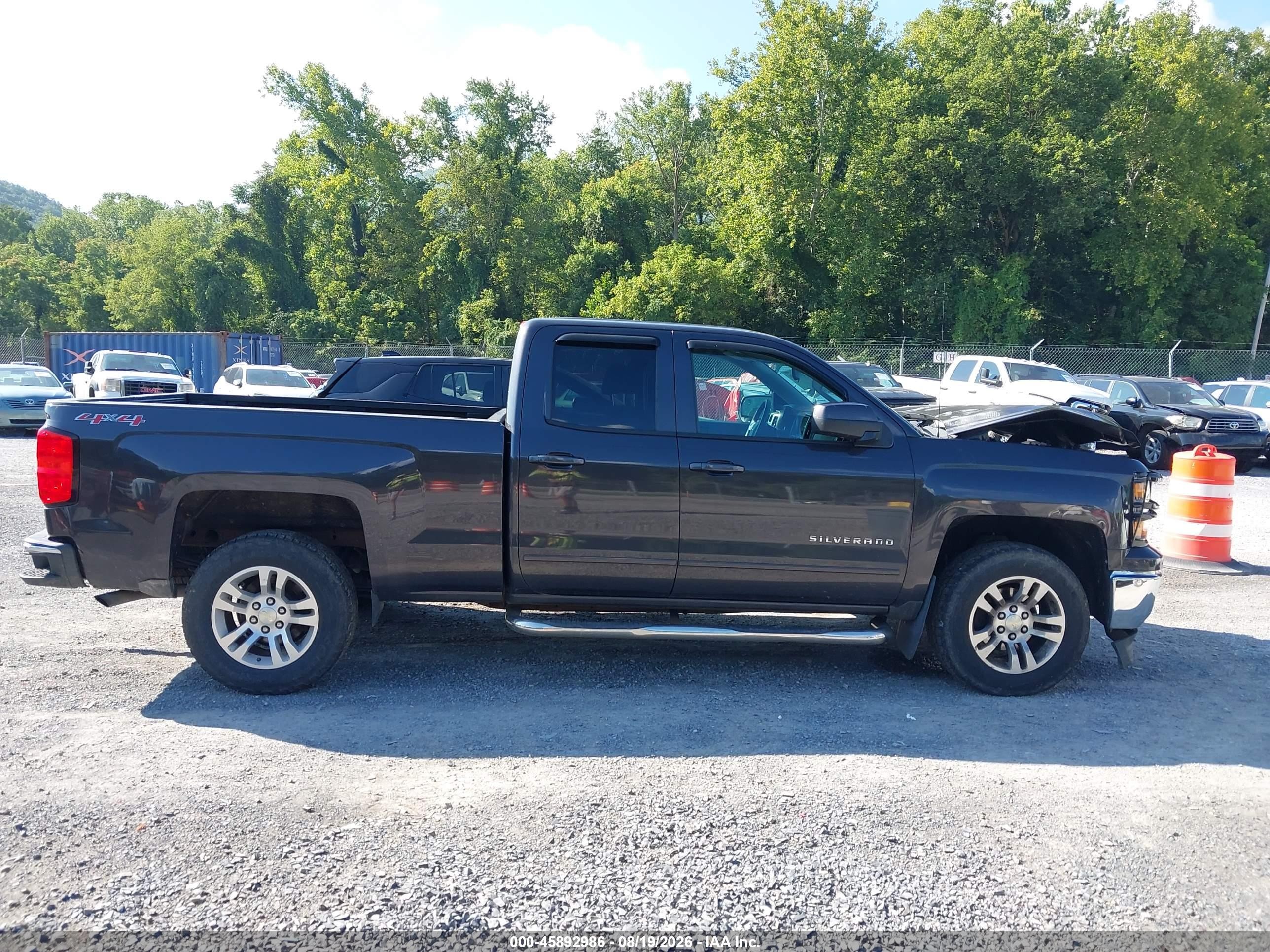 2015 Chevrolet Silverado 1500 Lt Black vin: 1GCVKREC0FZ413578
