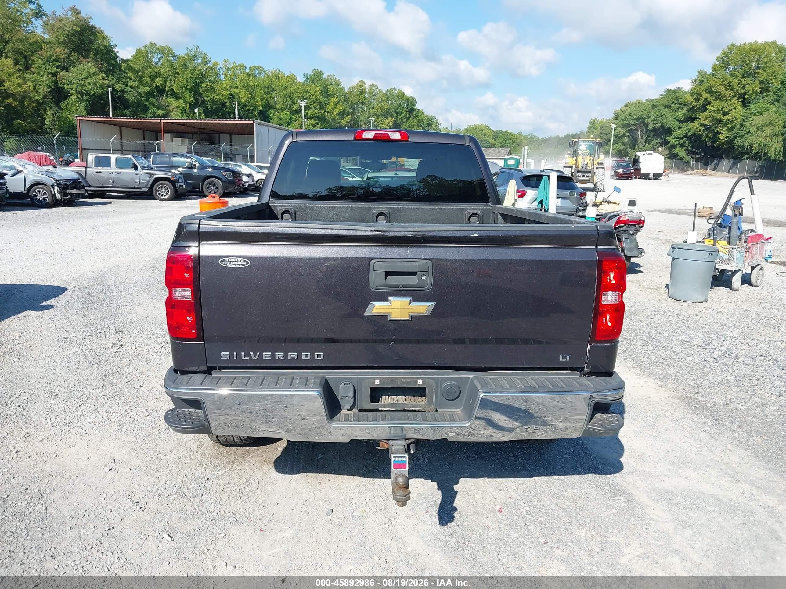 2015 Chevrolet Silverado 1500 Lt Black vin: 1GCVKREC0FZ413578