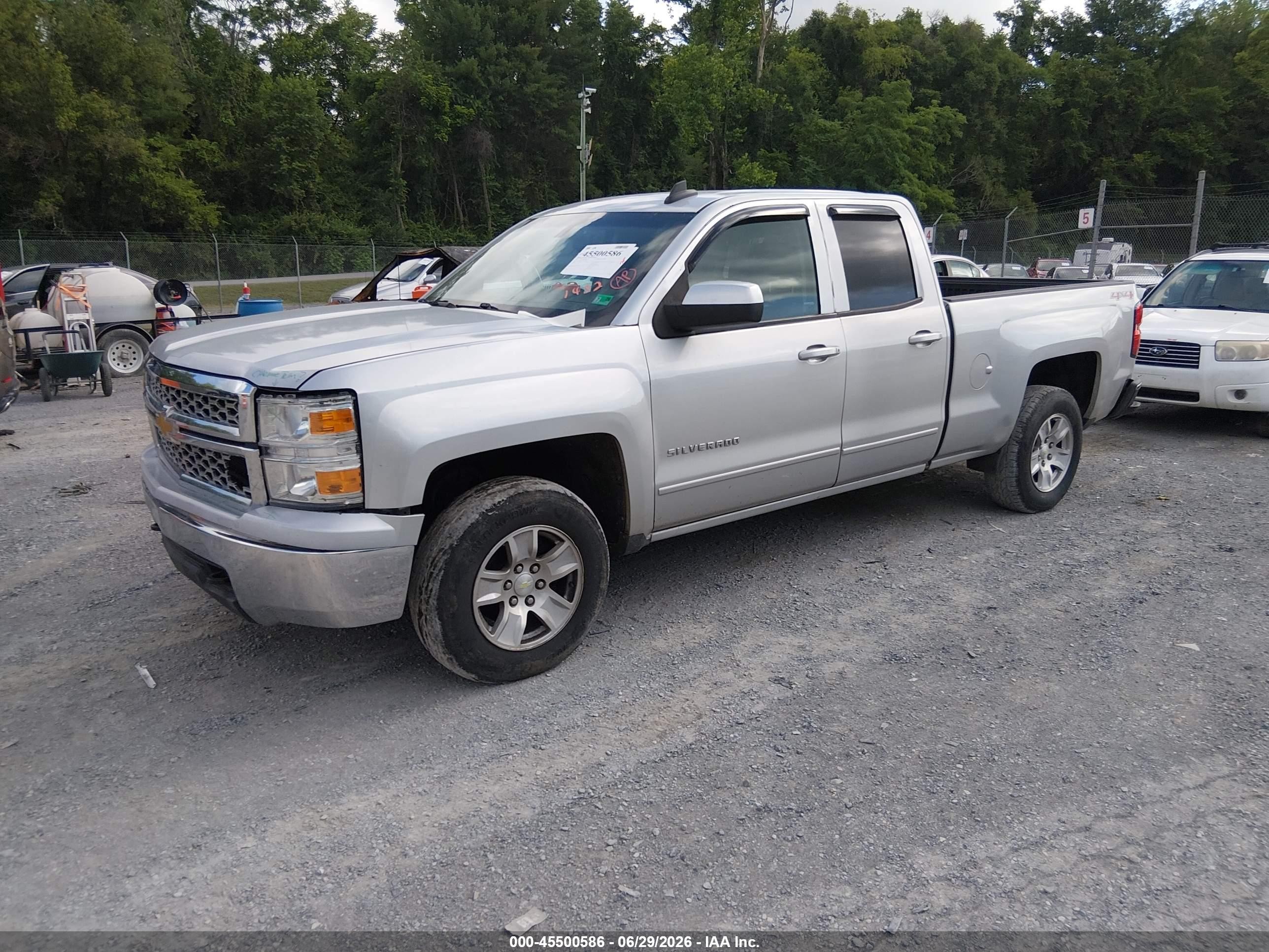 2015 Chevrolet Silverado 1500 1lt Silver vin: 1GCVKREC0FZ426430